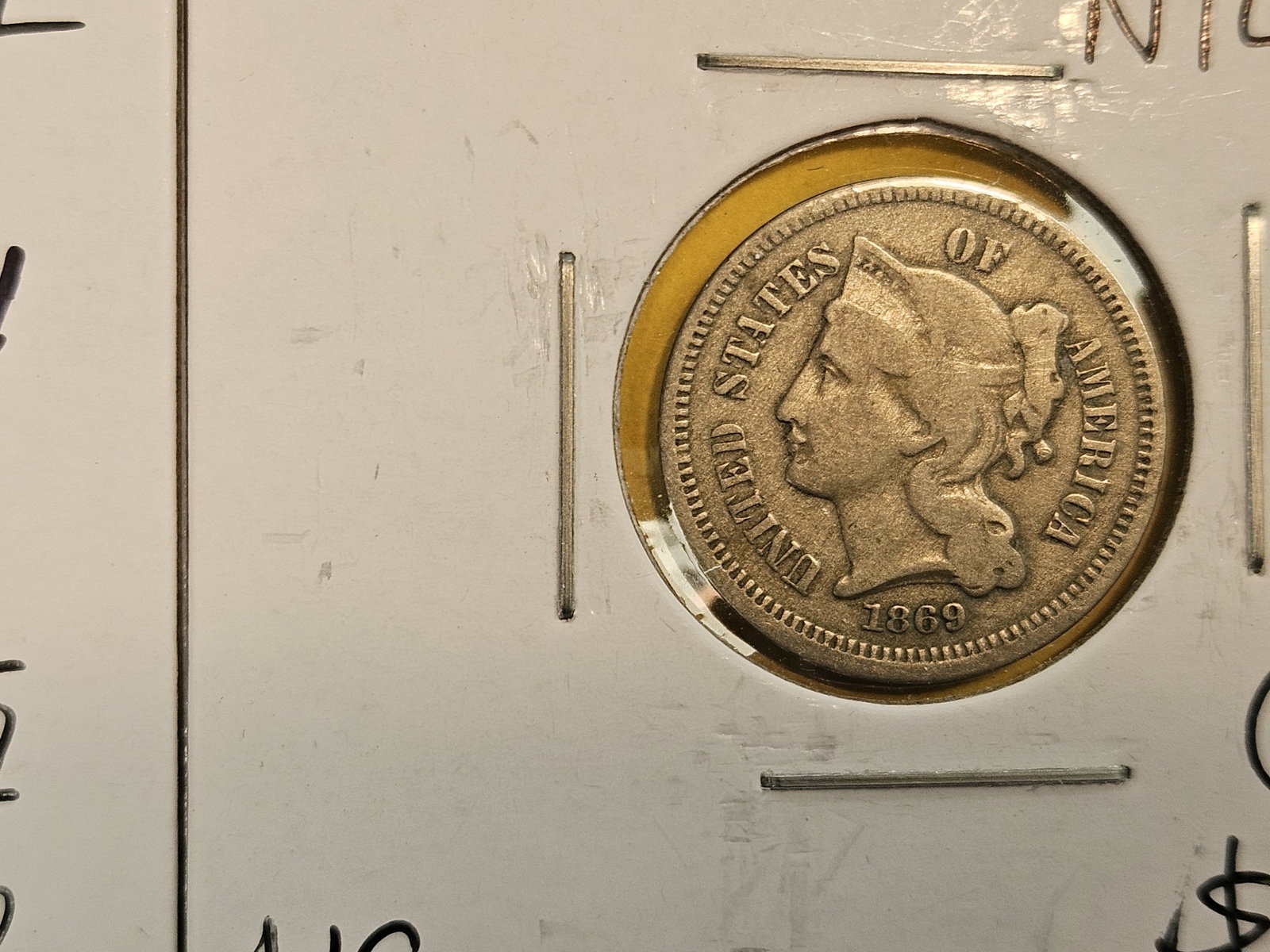 Three mixed 3-Cent nickels - 3