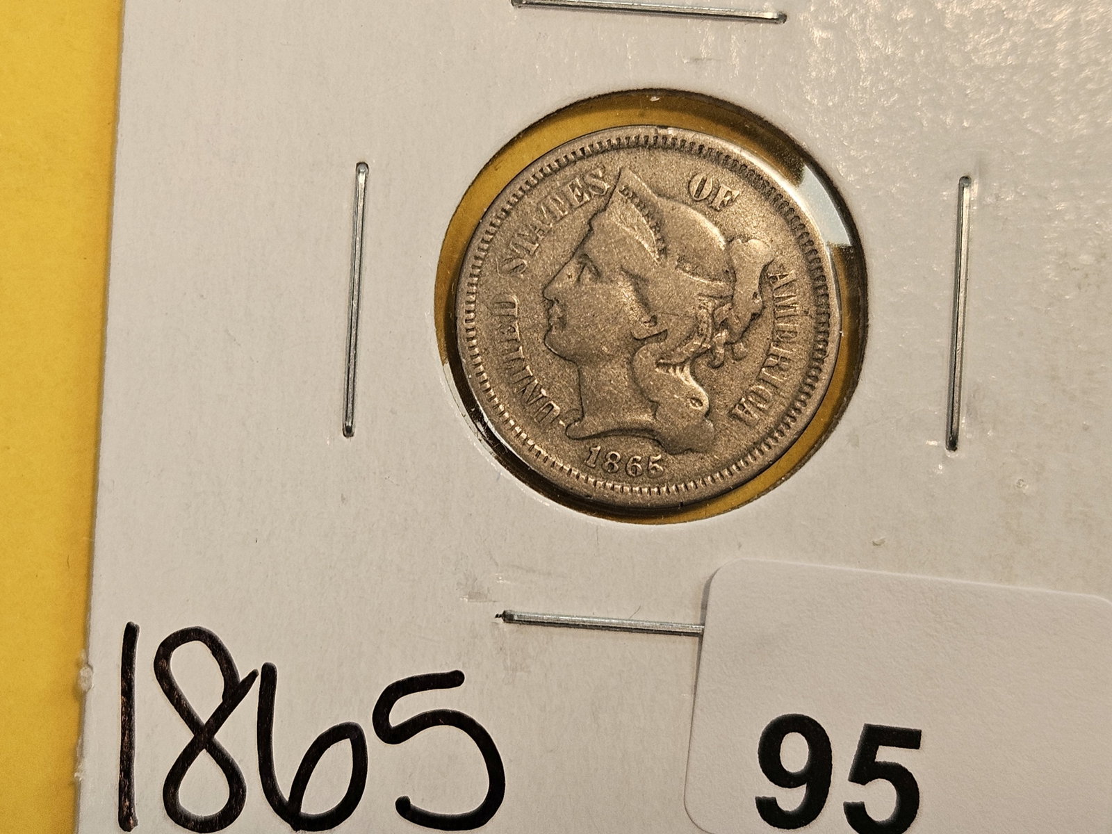 Three mixed 3-Cent nickels - 4