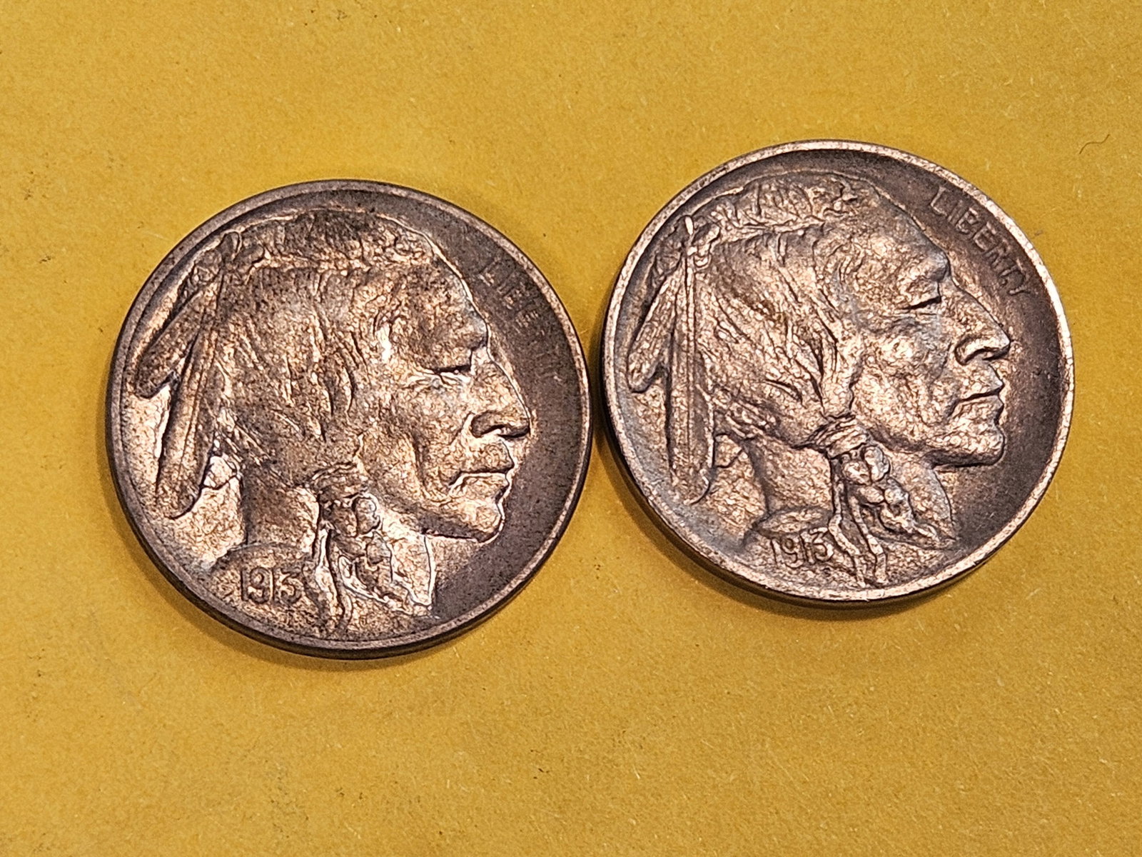 Two Bright About Uncirculated Buffalo Nickels (1 of 4)