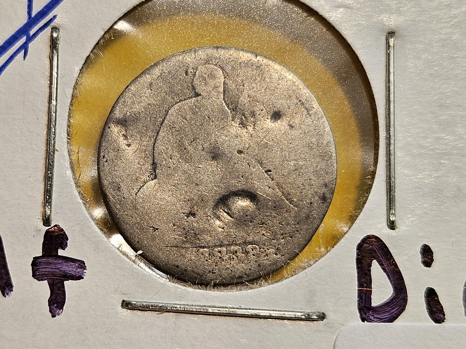 * Key Date * 1838-O Seated Liberty silver Half Dime: Well circulated