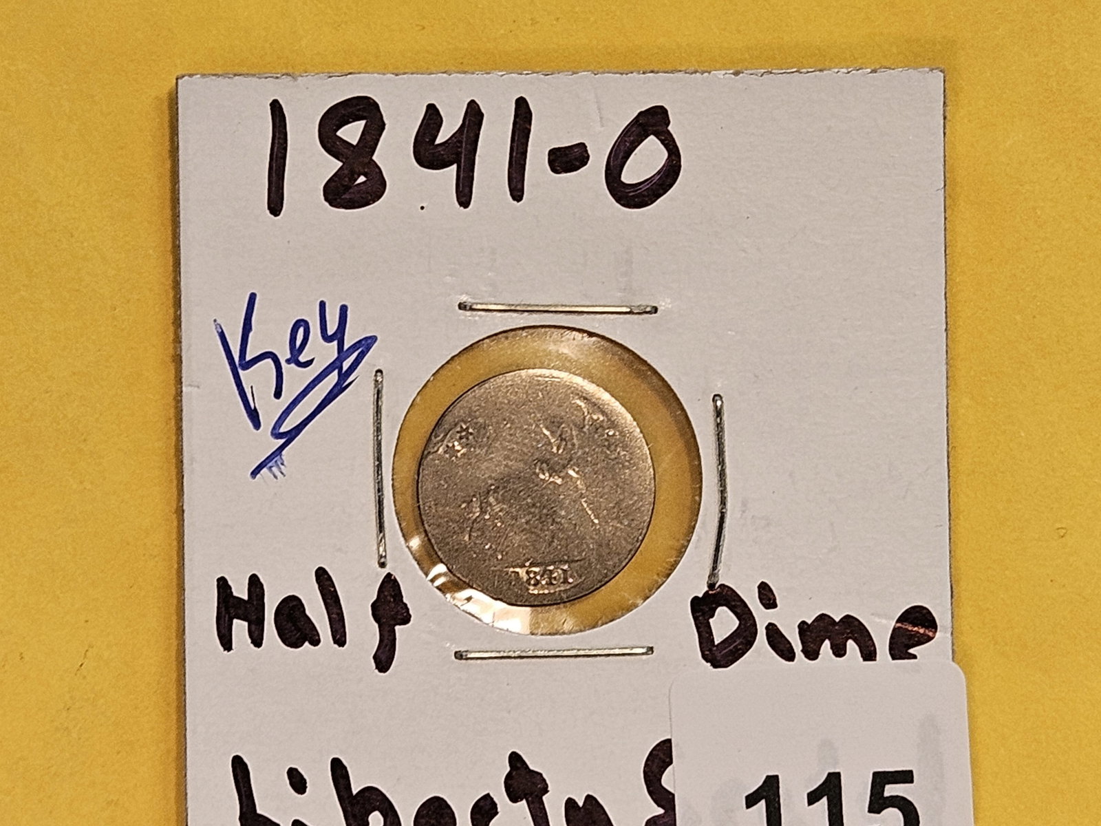 Key Date 1841-O Seated Liberty silver Half Dime - 2