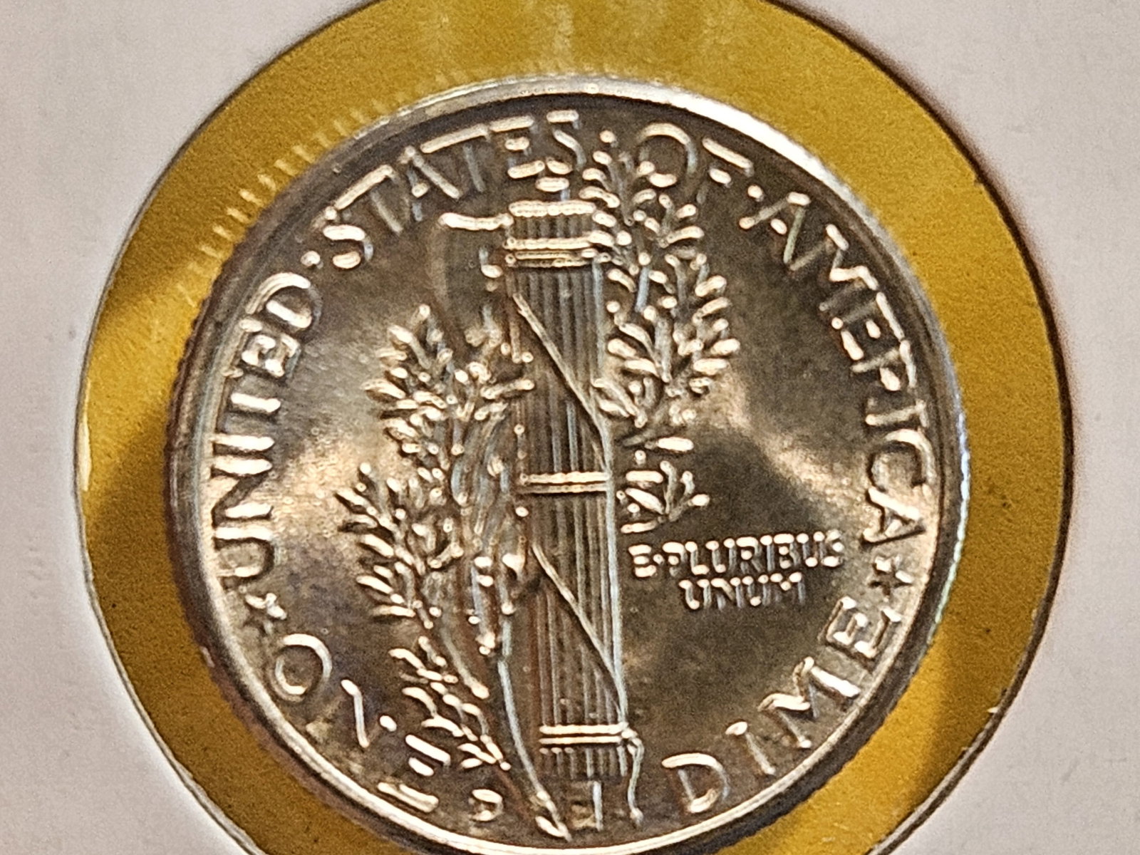 GEM Brilliant Uncirculated 1943-D Mercury Dime FSB - 5