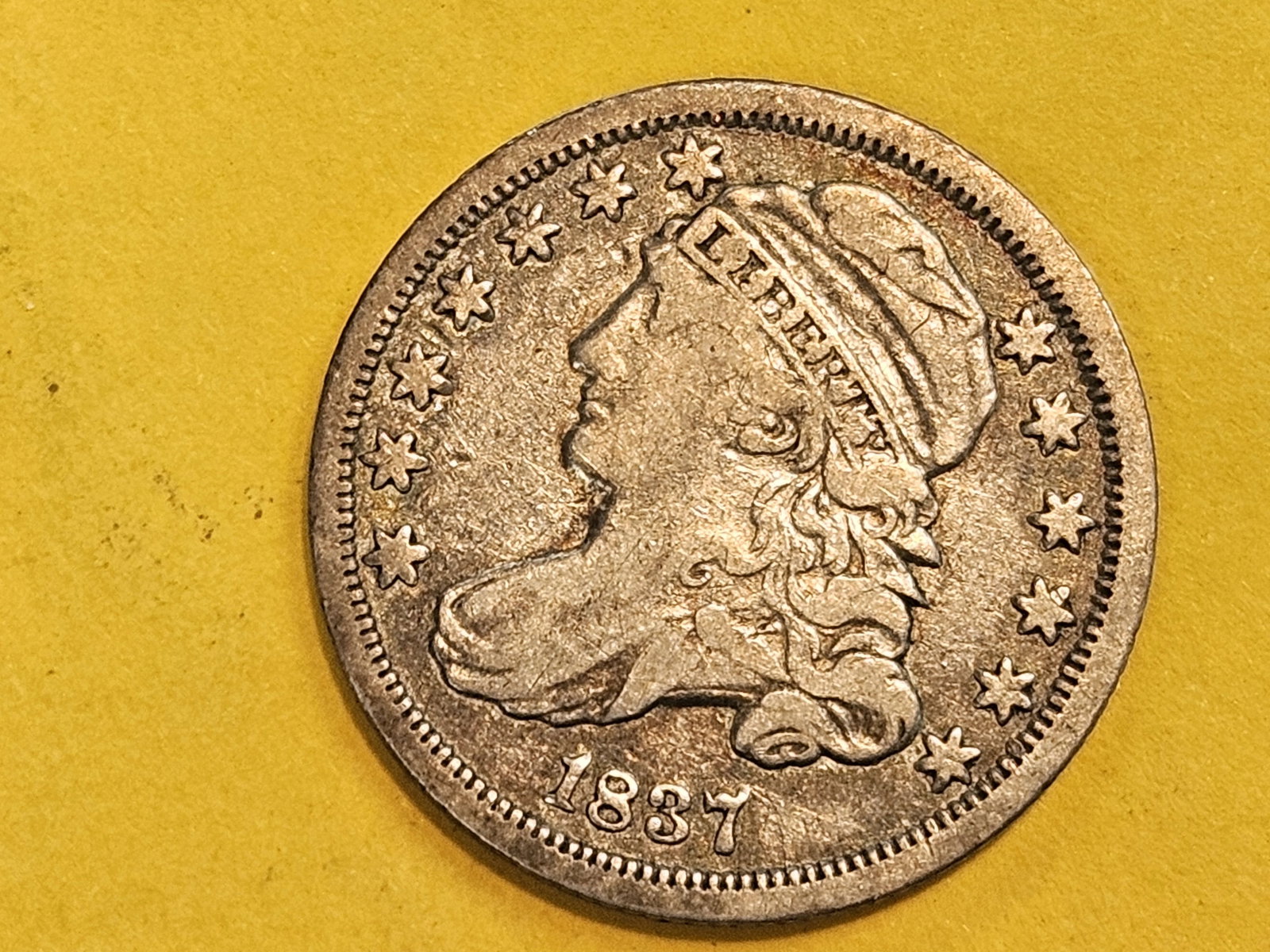 1837 Capped Bust Dime in Very Fine - 3
