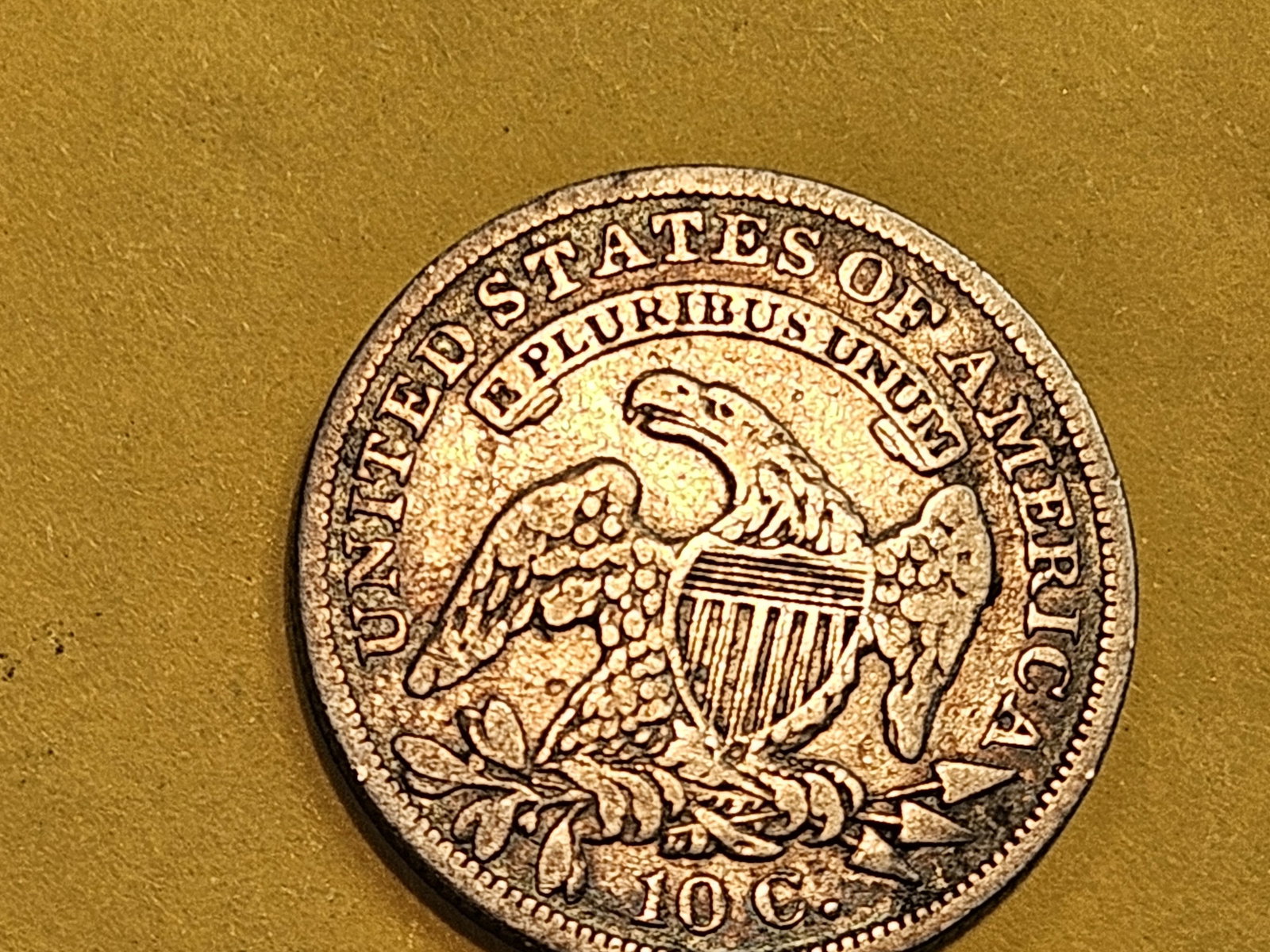 1837 Capped Bust Dime in Very Fine - 4