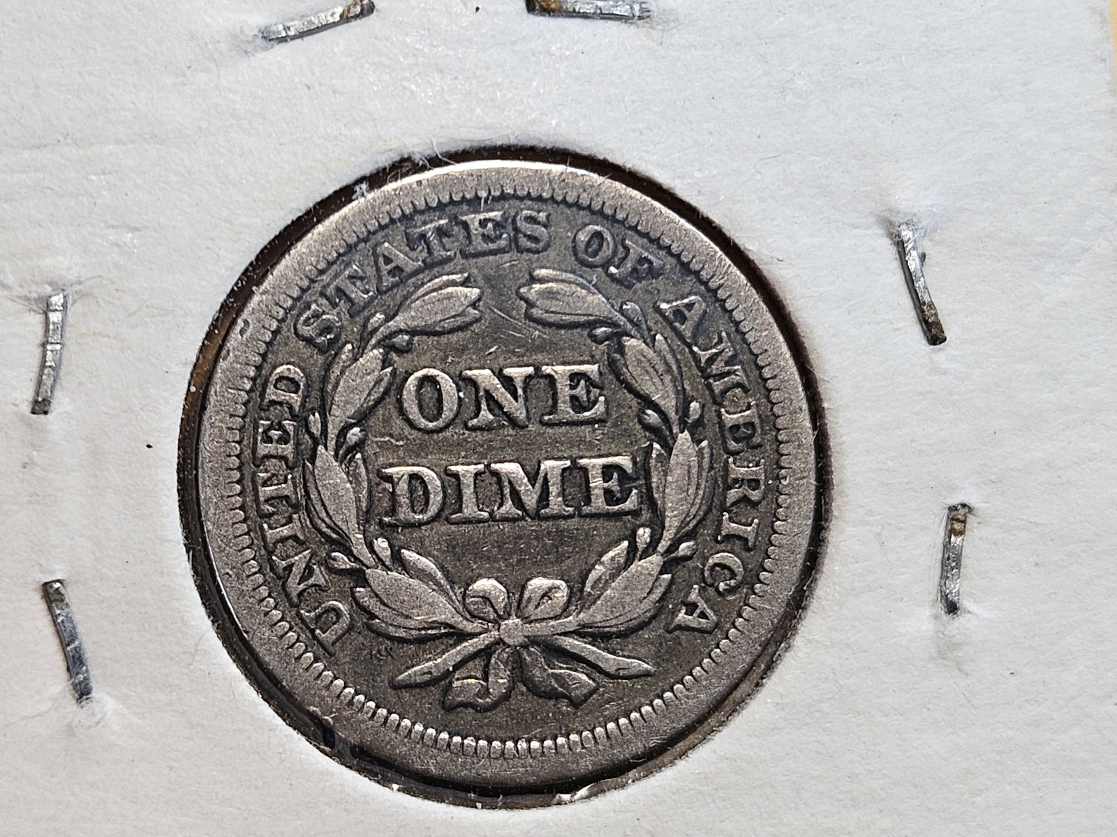 Better 1847 Seated Liberty silver Dime - 4