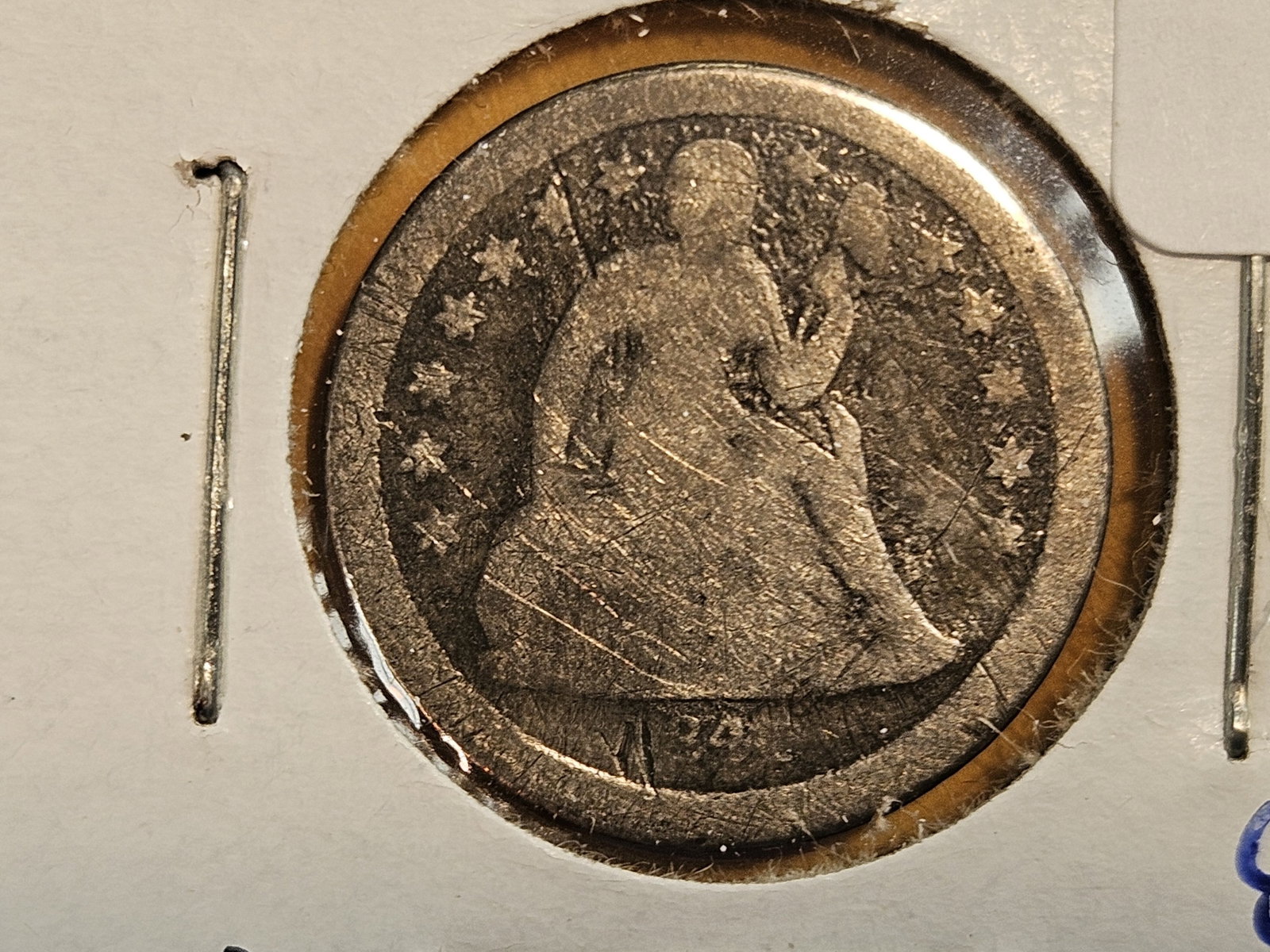 1841-O Seated Liberty silver Dime (1 of 3)