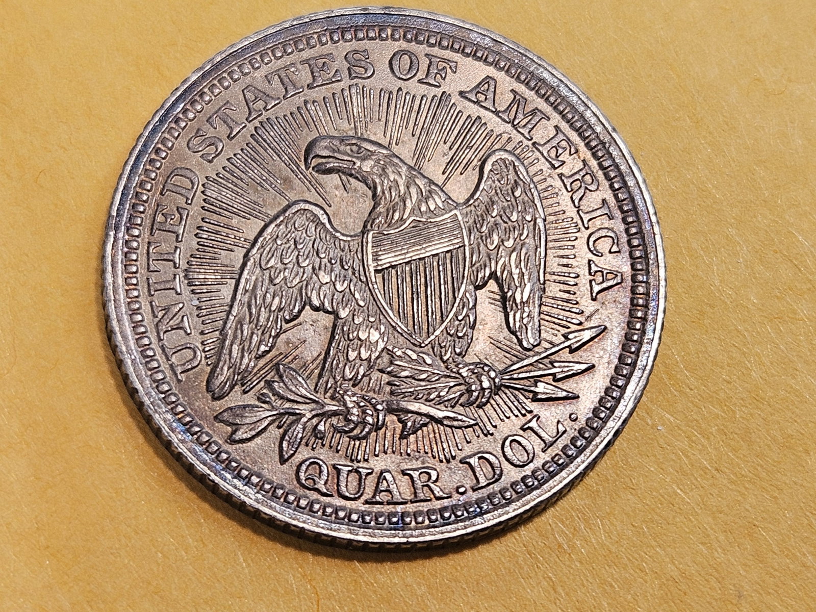 ** Choice Uncirculated 1853 With Arrows Seated Liberty Quarter - 12