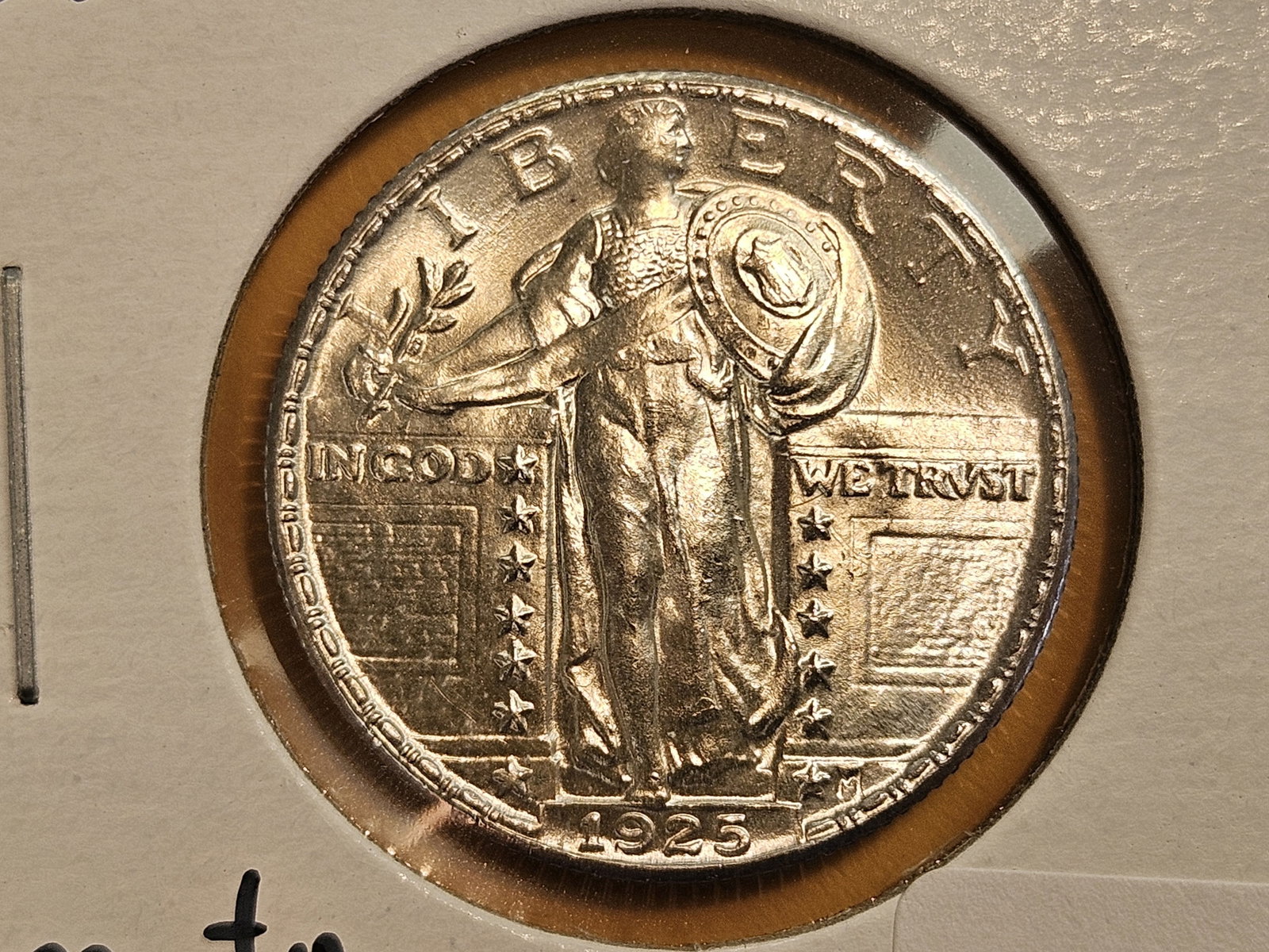** GEM to Superb GEM Brilliant Uncirculated 1925 Standing Liberty Quarter: One of the brightest, whitest, SLQ's we've seen! Sharp strike and just a totally Popping coin!