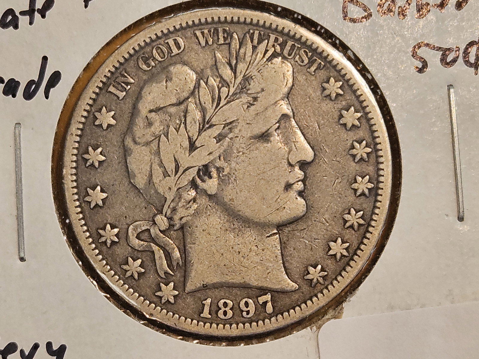 ** KEY DATE ** 1897-O Barber Half Dollar in Very Fine: Key date and Grade!