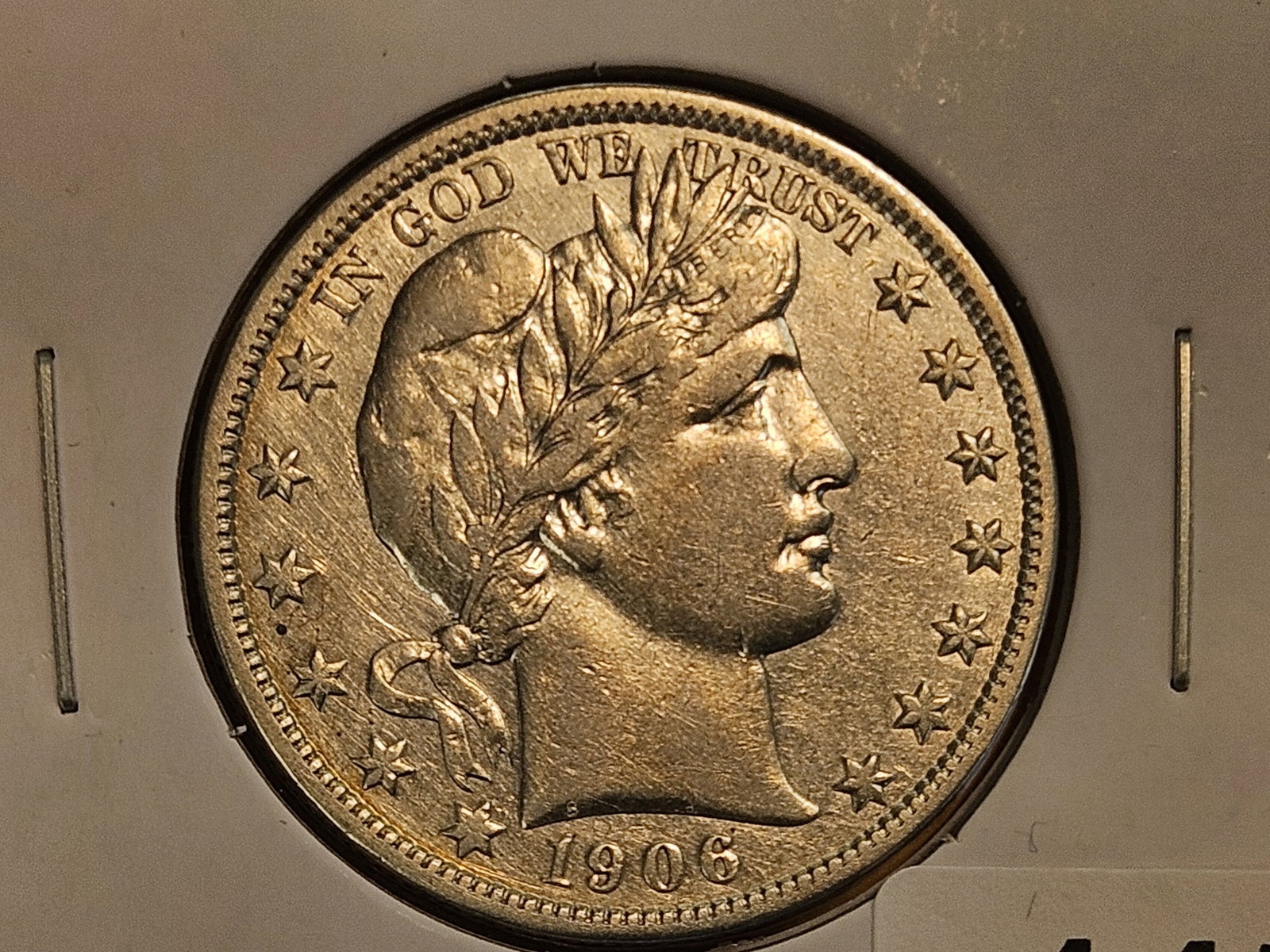 1906-D Barber silver Half Dollar in Very Fine plus (1 of 4)