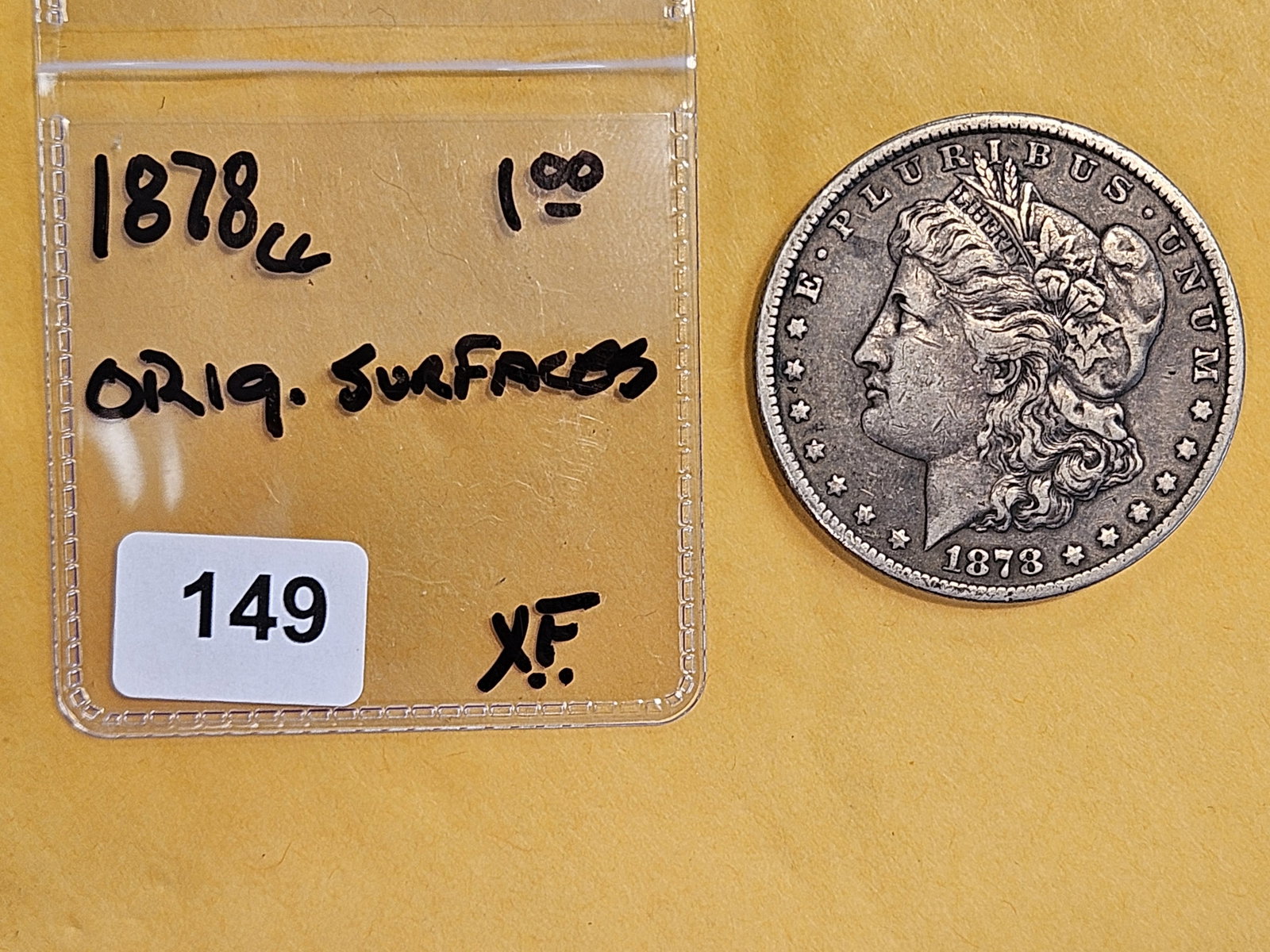 ** KEY DATE ** 1878-CC Morgan Dollar in Extra Fine - 2