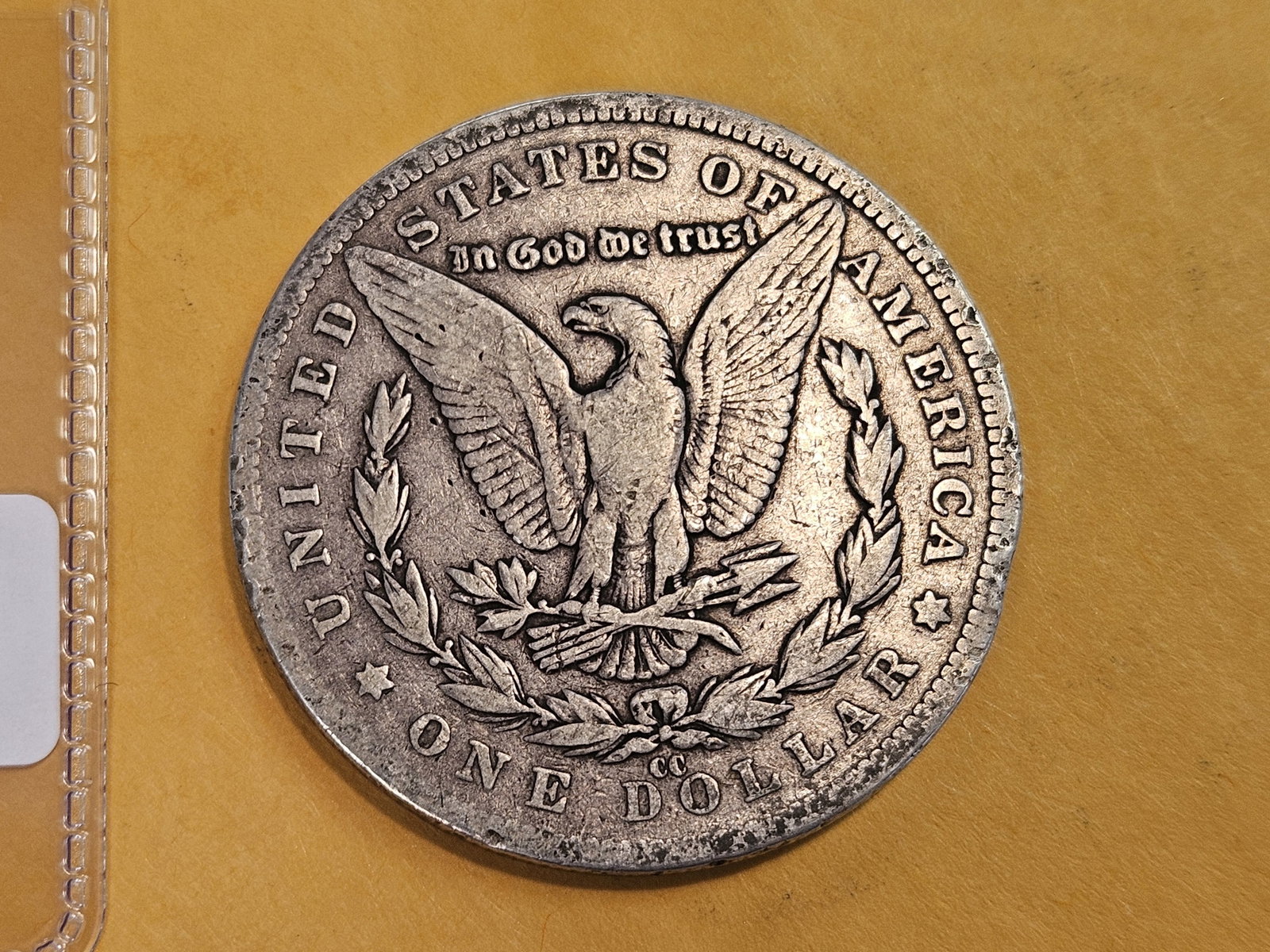 ** KEY DATE ** 1892-CC Morgan Dollar in Fine - details - 3