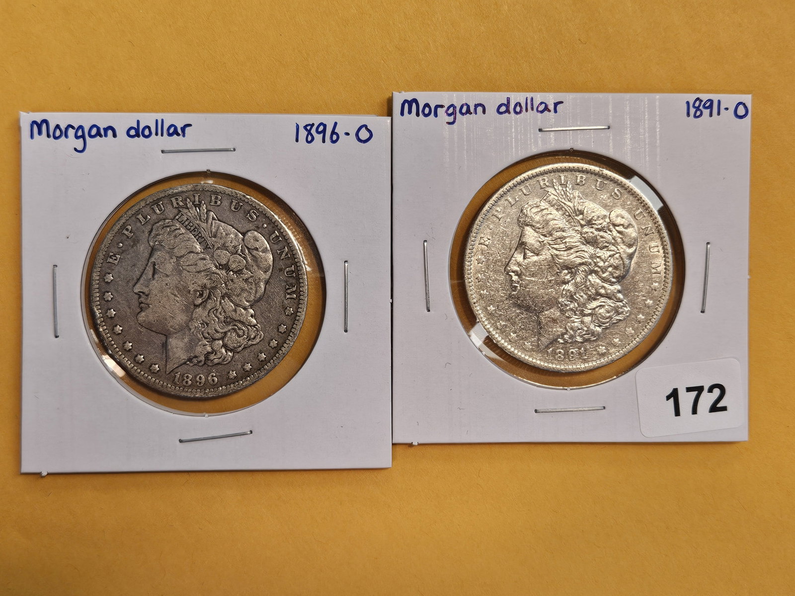 Two Better Date Morgan silver Dollars (1 of 2)