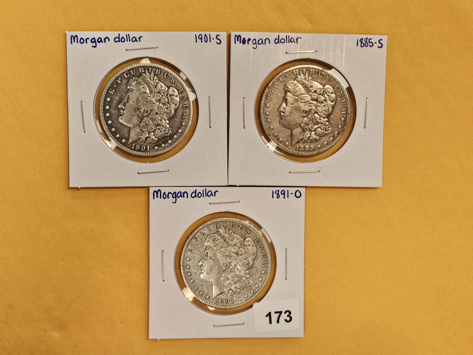 Three Better Date Morgan Silver Dollars (1 of 3)