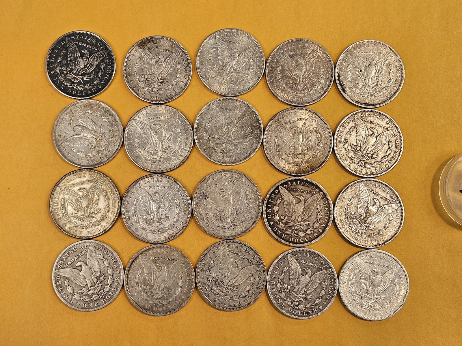 ** FULL ROLL ** Twenty Morgan Silver Dollars - 6