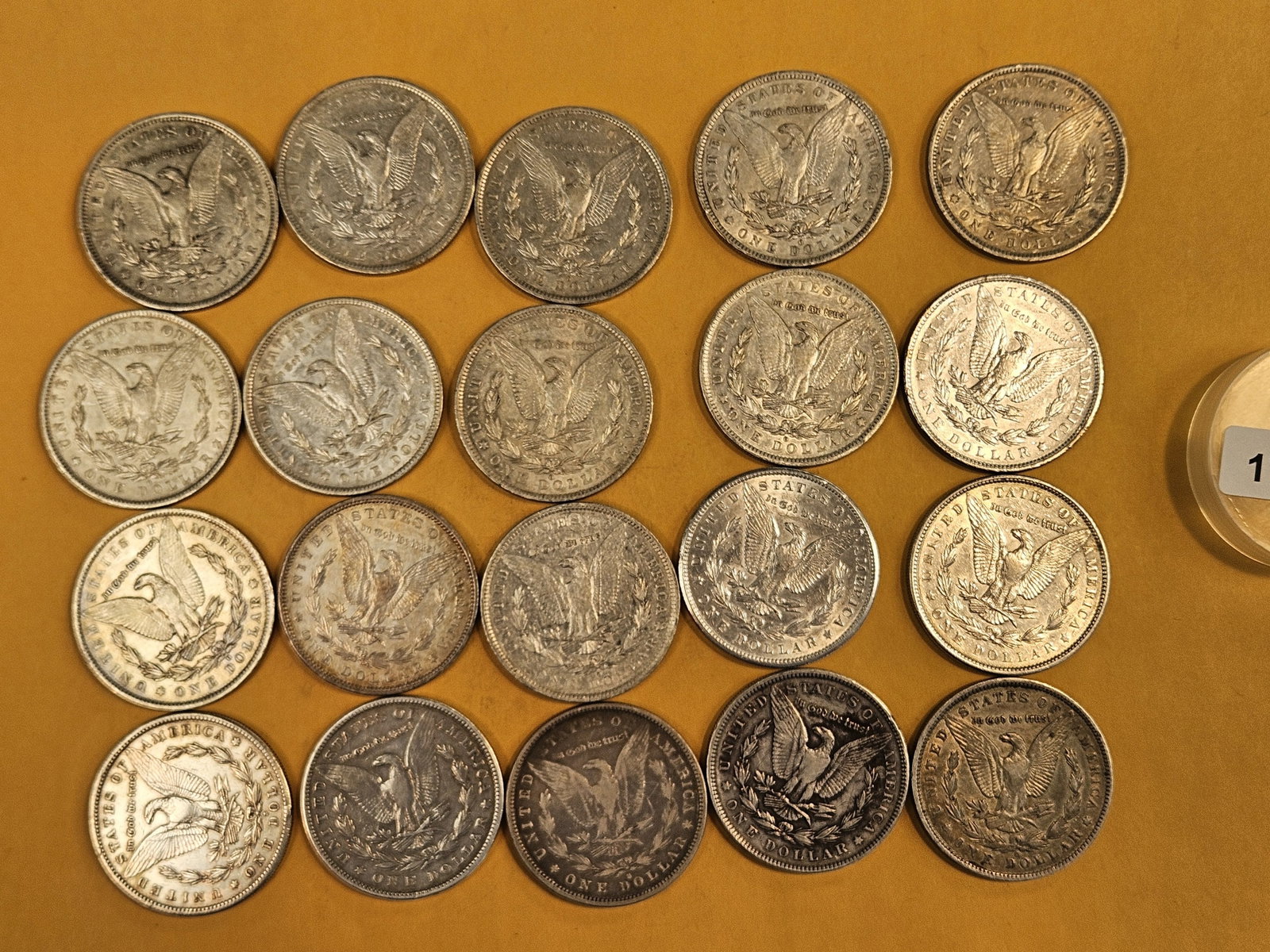 ** FULL ROLL ** Twenty Morgan Silver Dollars - 6