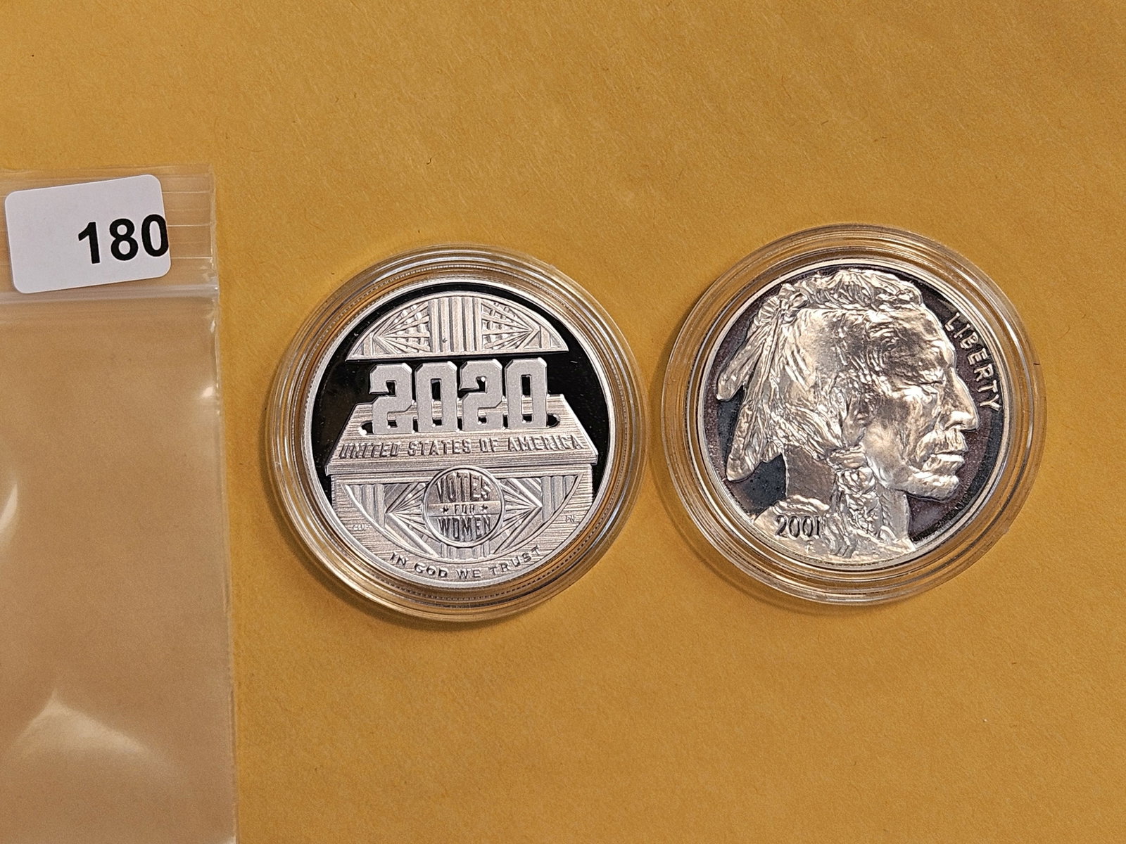 Two GEM Proof Deep Cameo Commemorative silver Dollars (1 of 2)