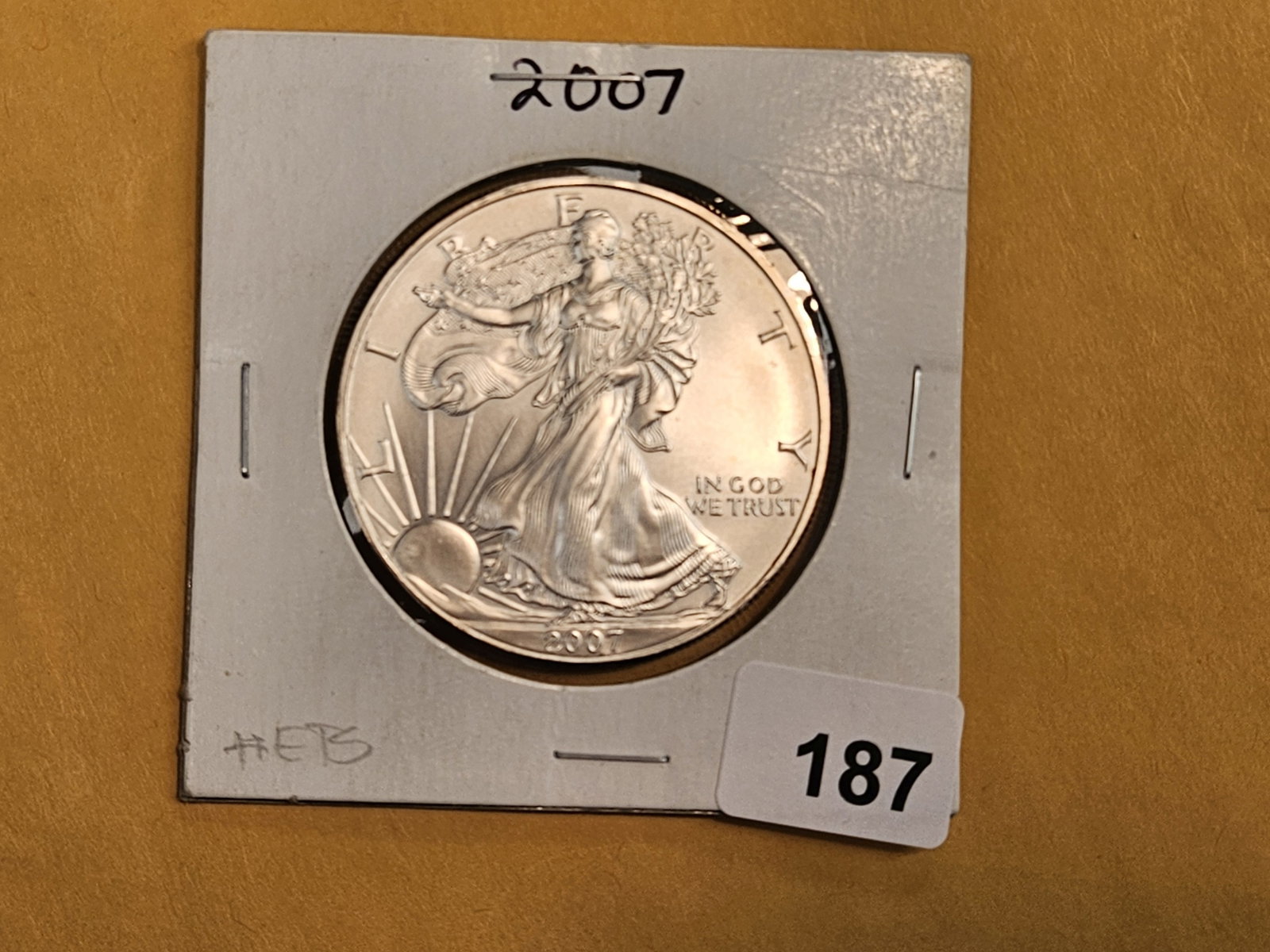 GEM Brilliant Uncirculated 2007 American Silver Eagle (1 of 2)