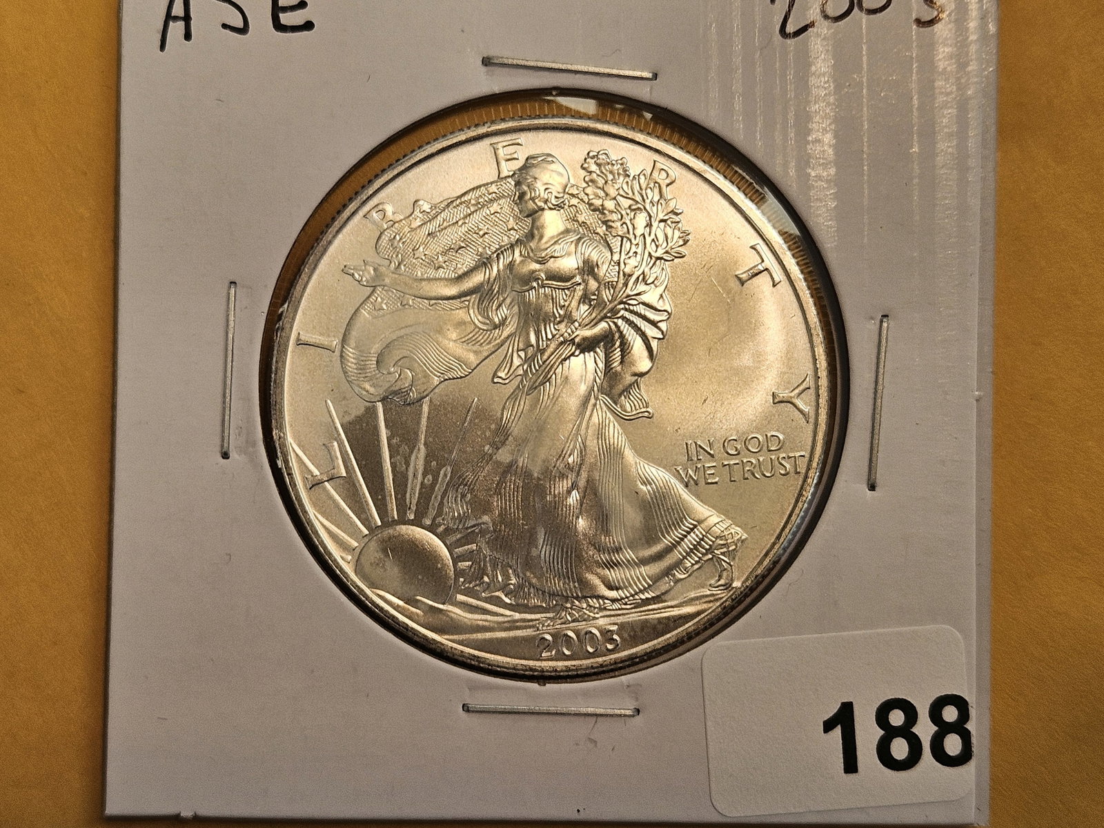GEM Brilliant Uncirculated 2003 American Silver Eagle (1 of 2)