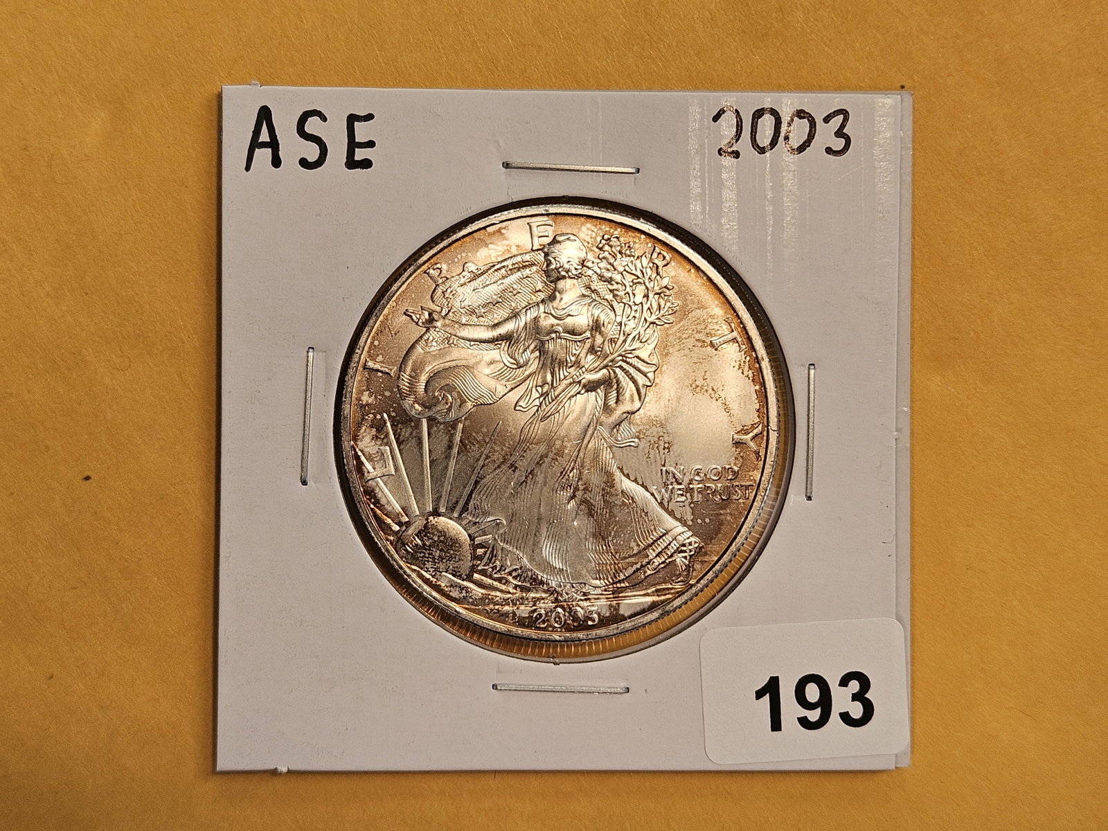 GEM Brilliant Uncirculated 2003 American Silver Eagle (1 of 3)
