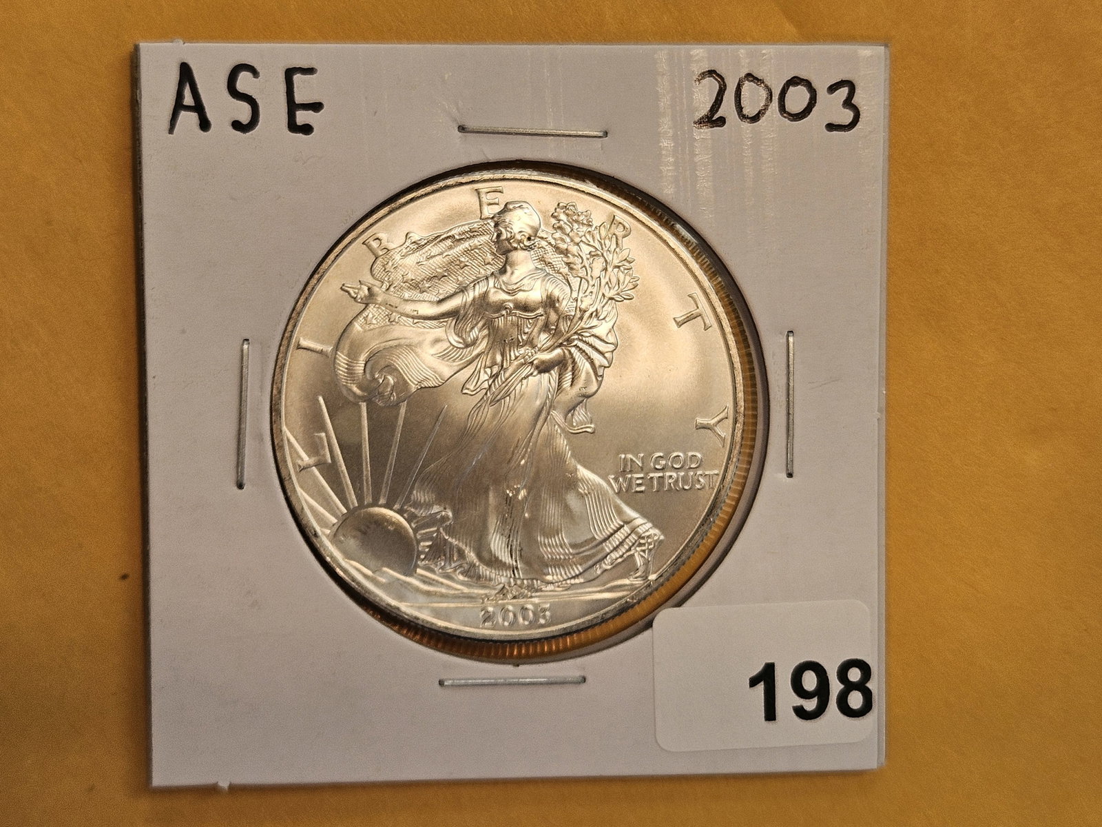 GEM Brilliant Uncirculated 2003 American Silver Eagle: Nice