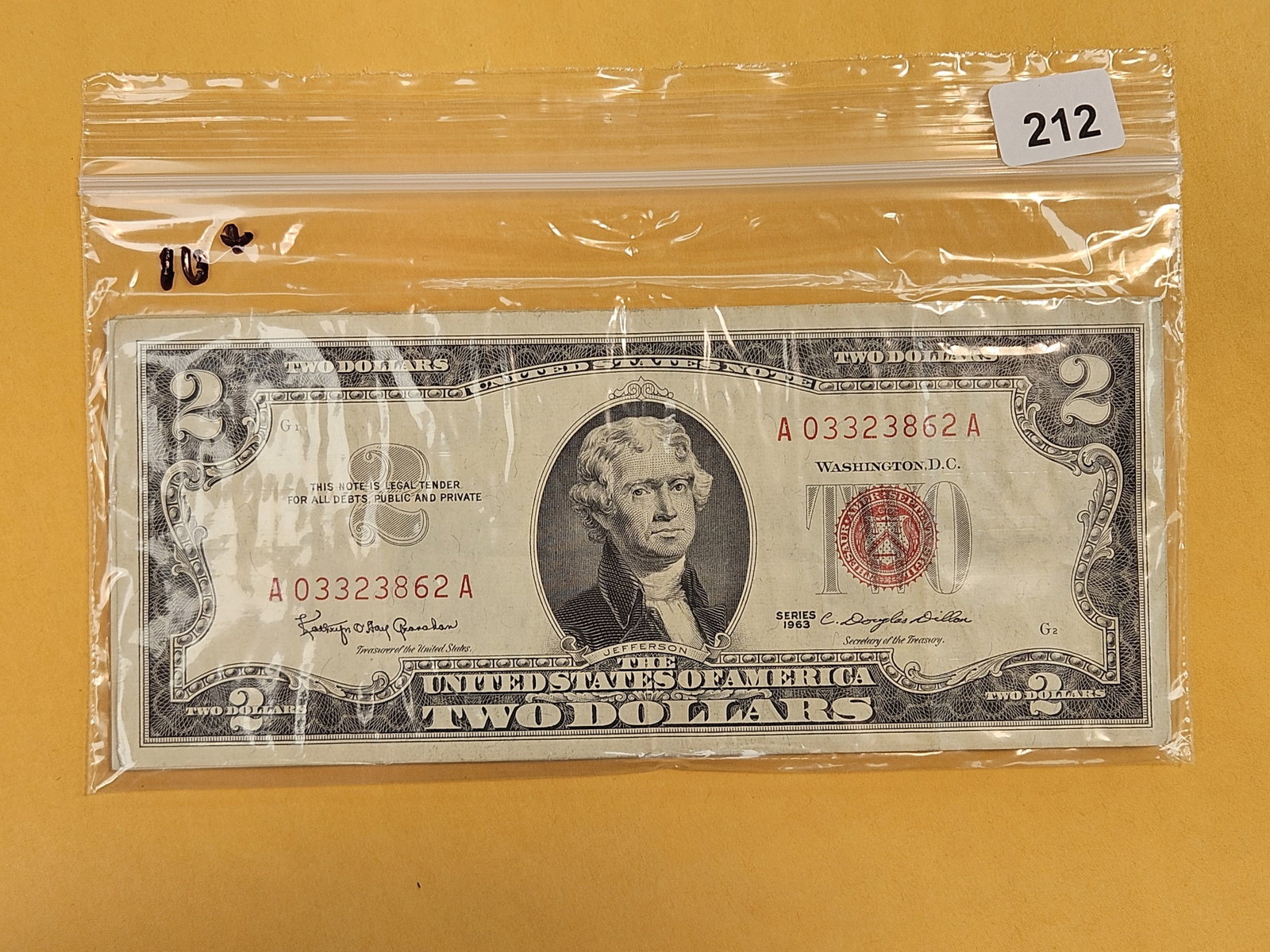 Ten Crisp $2 US Red Seal Notes: Nice
