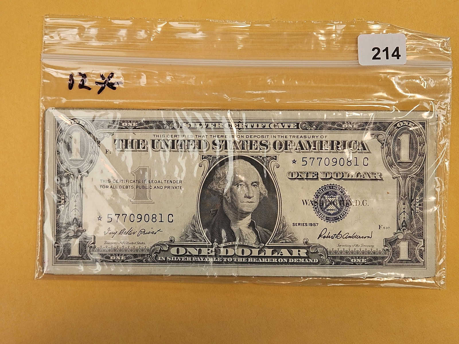 Twelve One Dollar silver Certificate STAR Replacements!: Mixed. From dealer. Unchecked by us