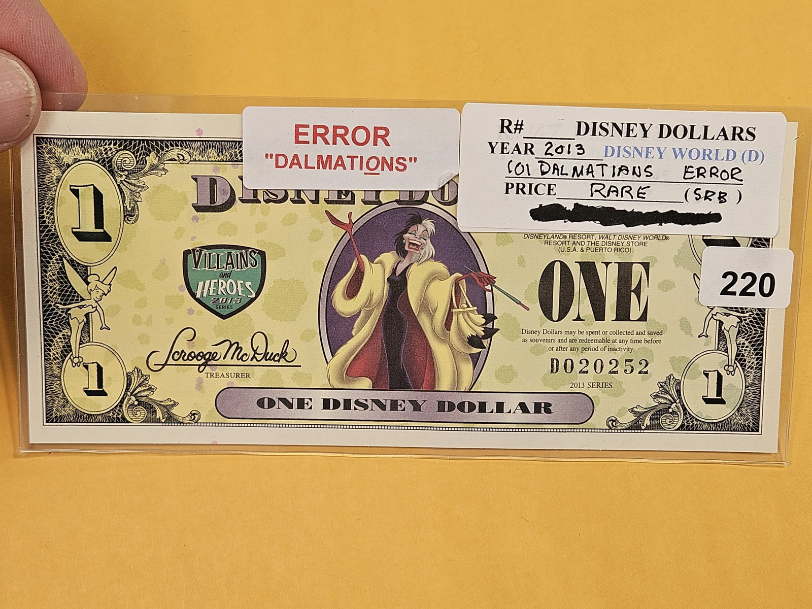 DISNEY DOLLAR! ERROR!! - 2