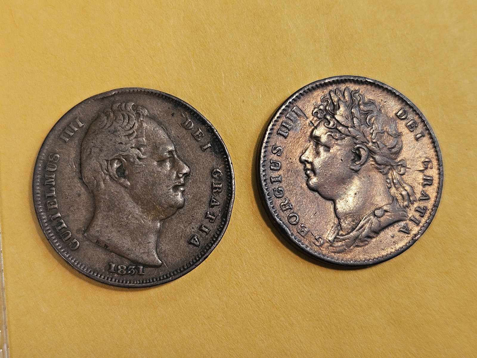 Two George III Great Britain farthings in Very Fine (1 of 4)