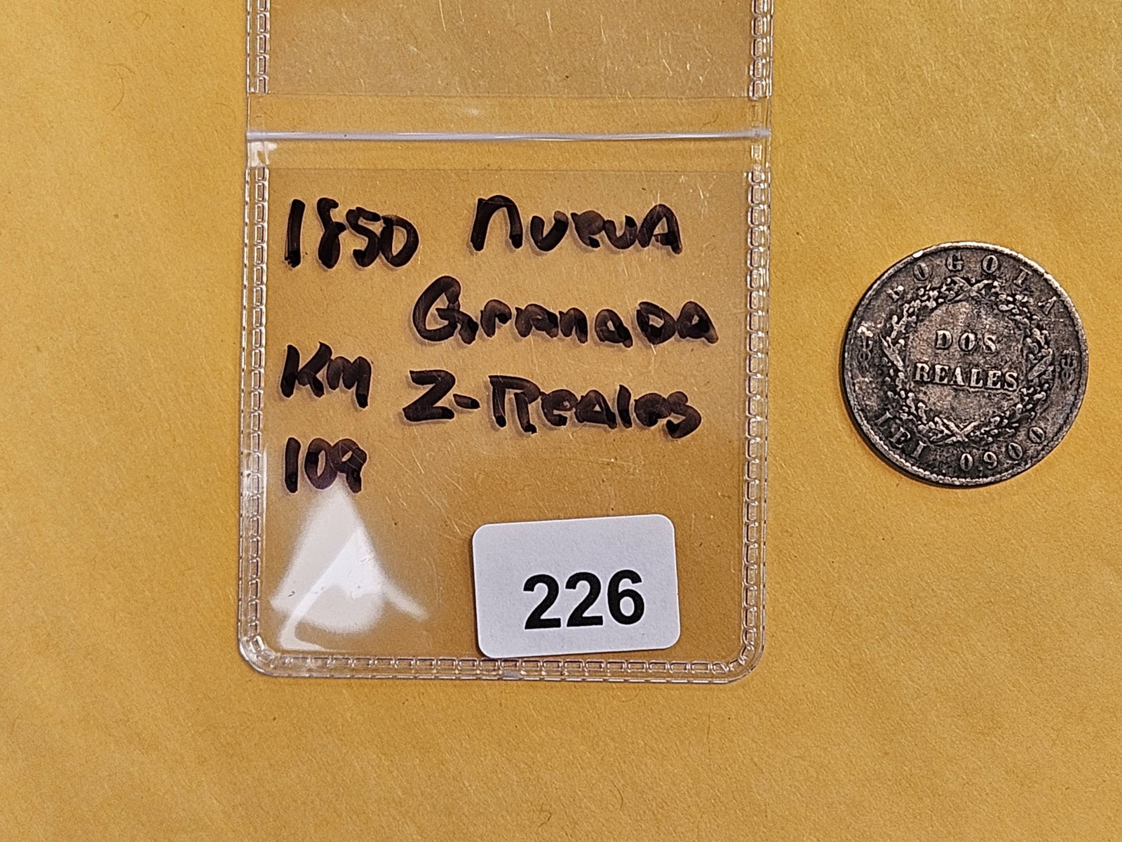 Scarcer 1850 Nueva Grenada 2 reales - 2