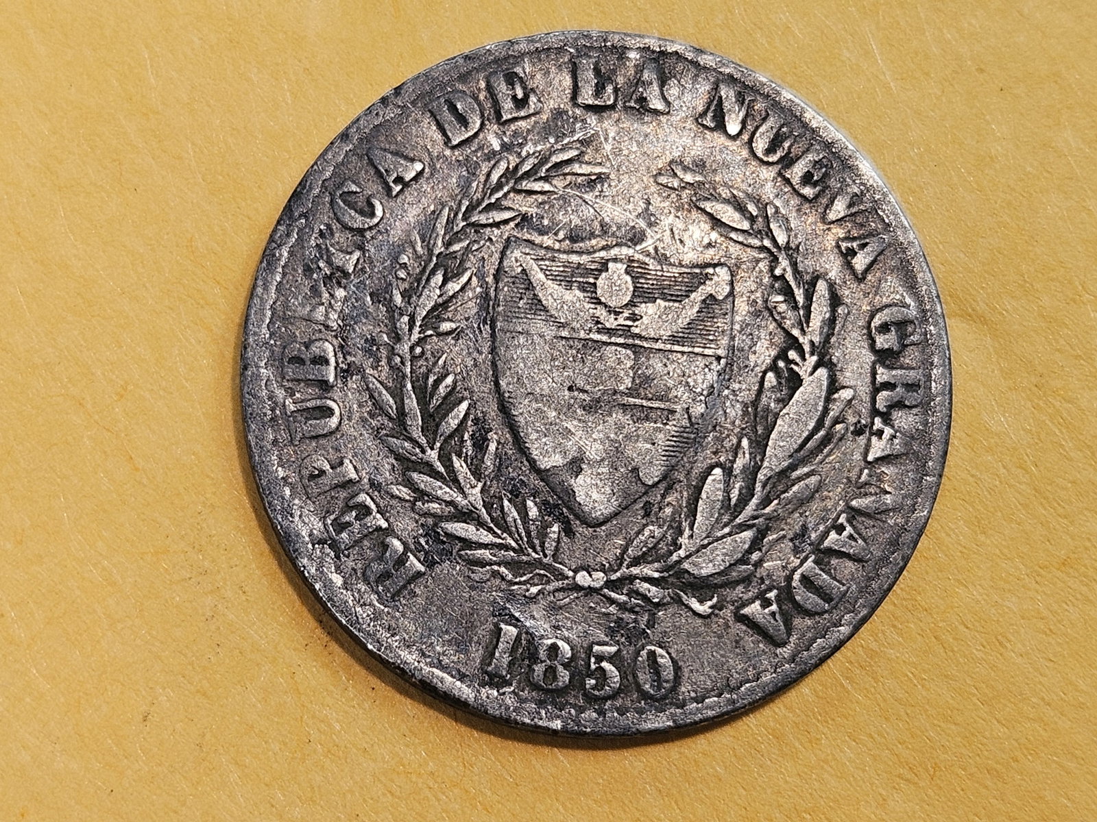 Scarcer 1850 Nueva Grenada 2 reales - 4