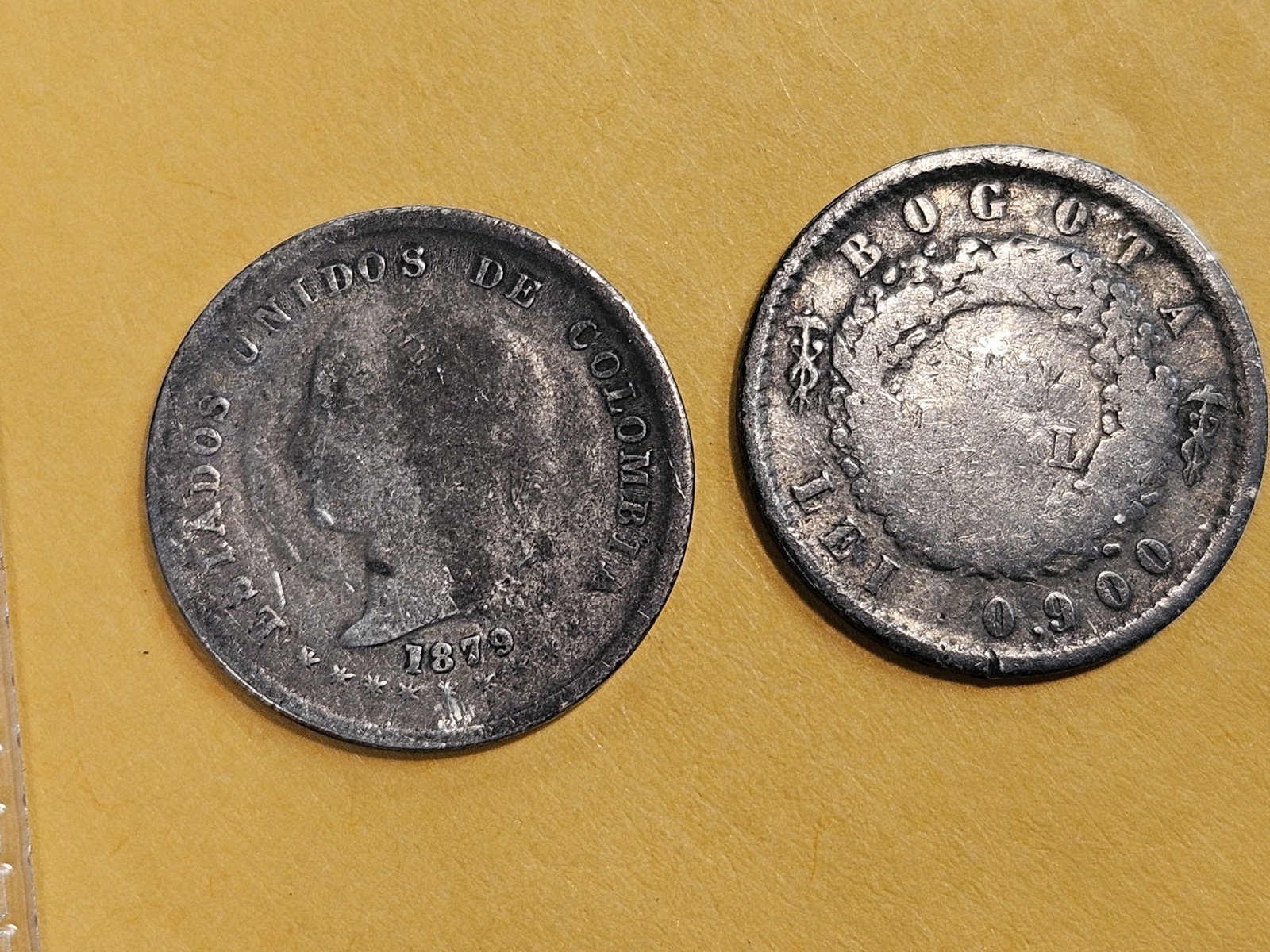 Two more scarcer Nueva Granada 1 real and 10 cent - 4