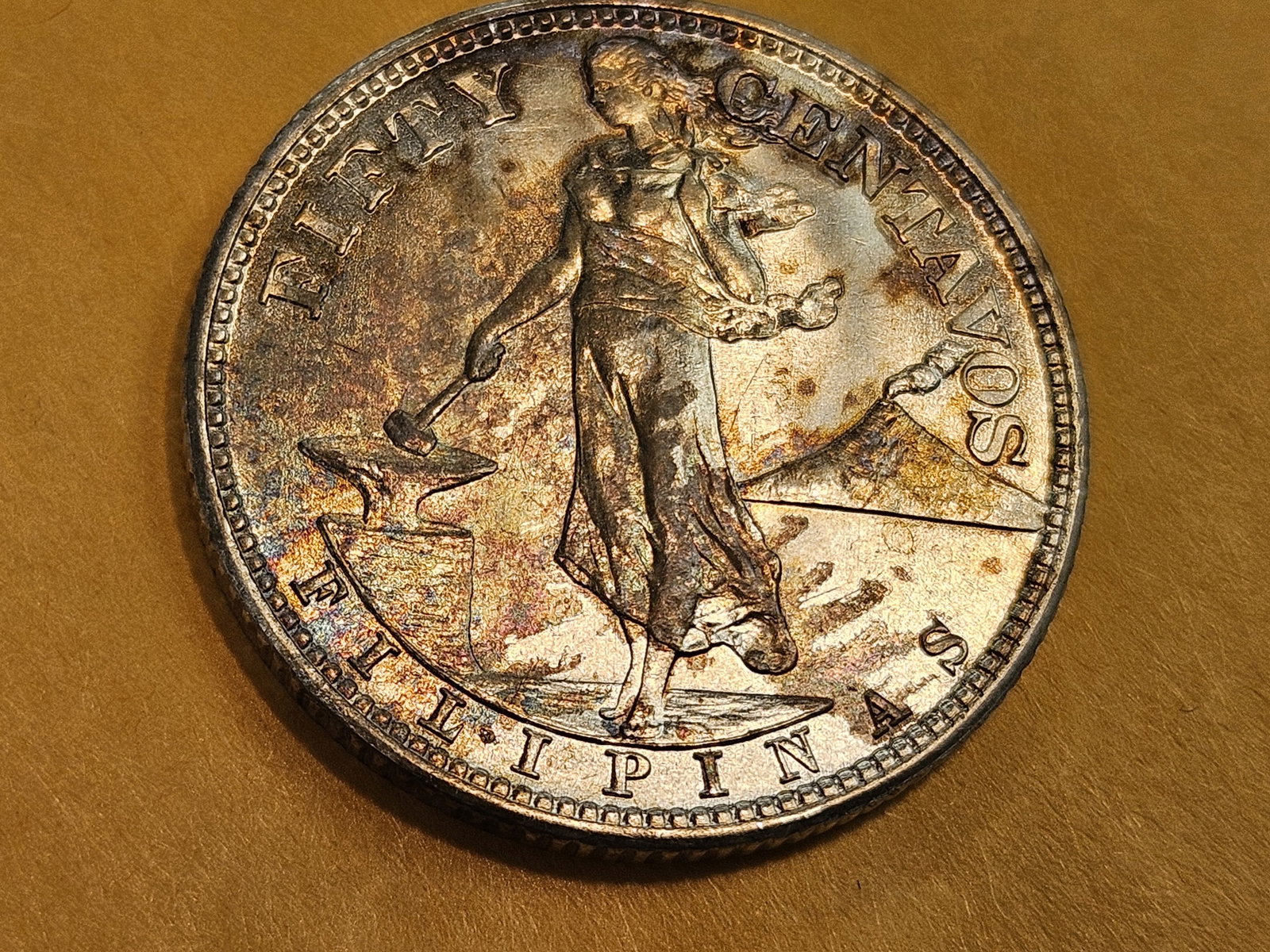Very Choice Brilliant Uncirculated 1944-S Philippine 50 cents - 3