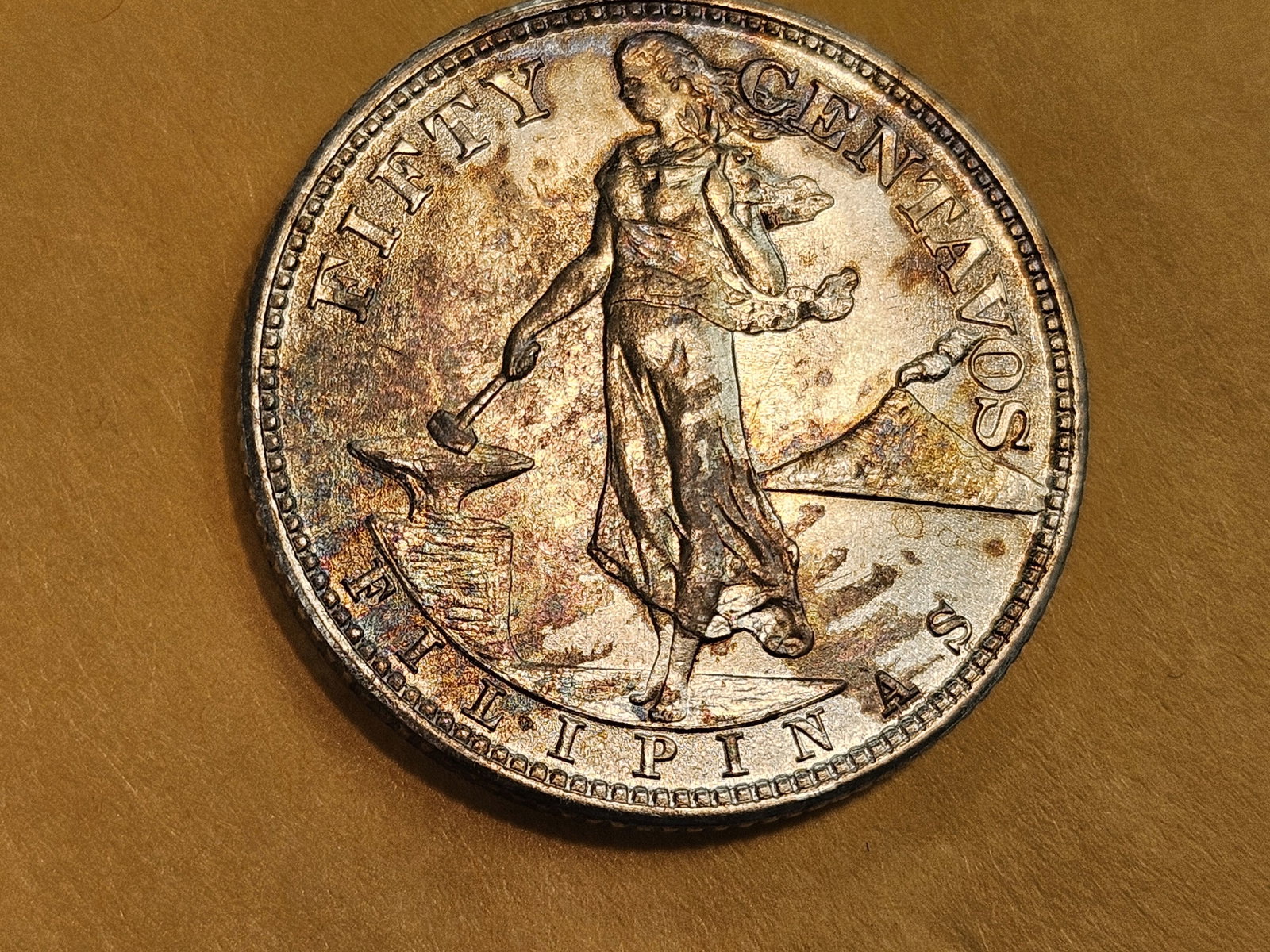Very Choice Brilliant Uncirculated 1944-S Philippine 50 cents - 4