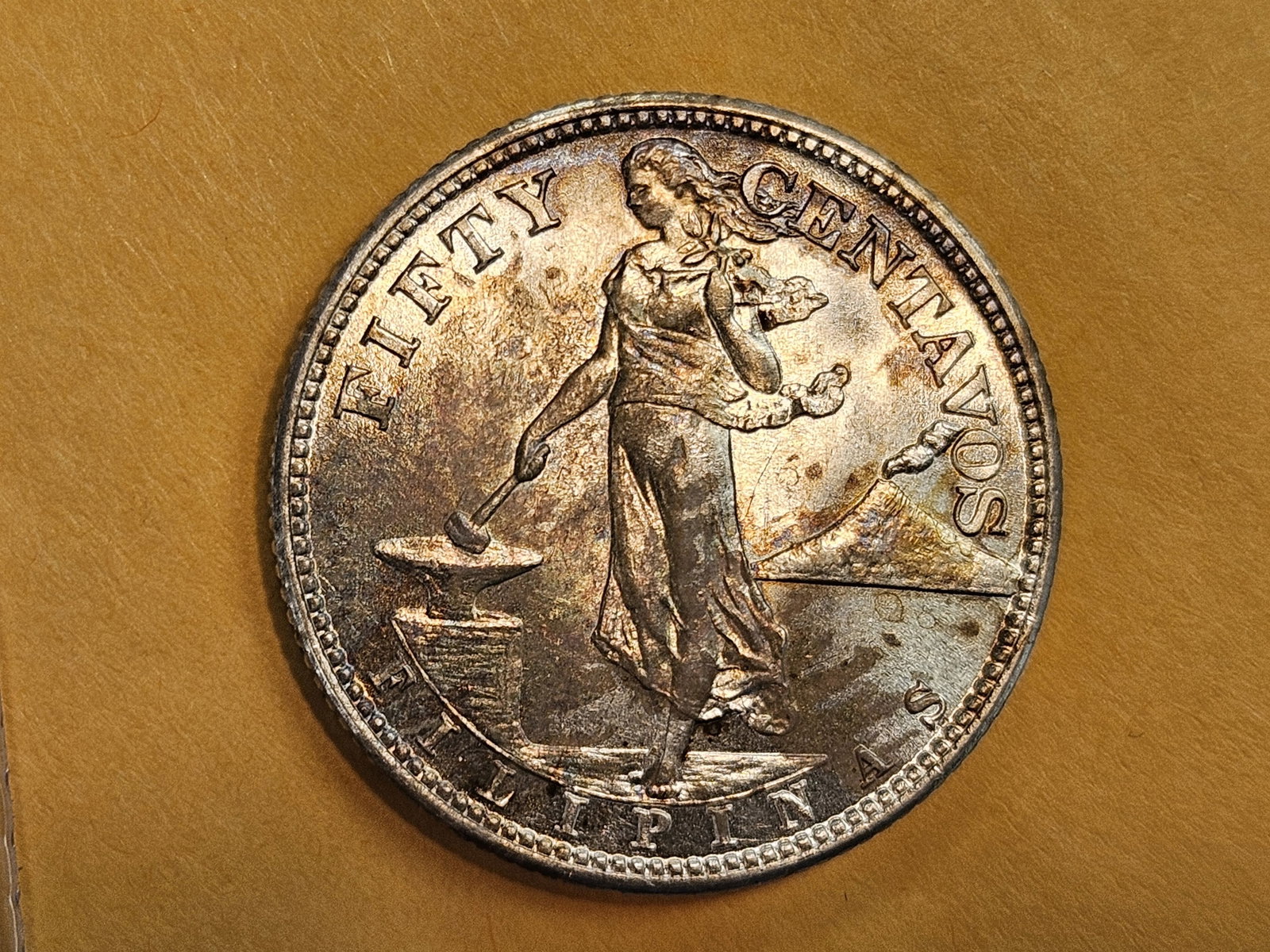 Very Choice Brilliant Uncirculated 1944-S Philippine 50 cents - 5
