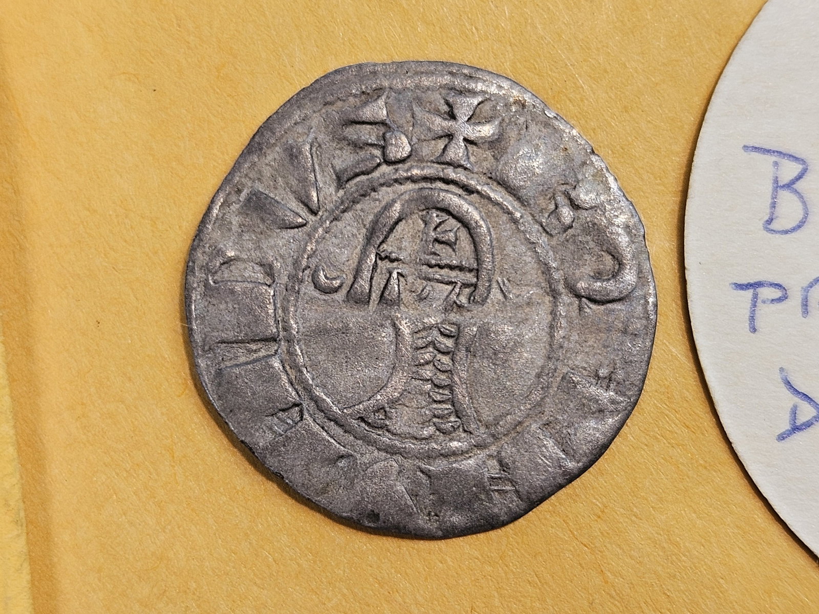 Medieval! c 1201 - 1232 AD silver Denier - 3