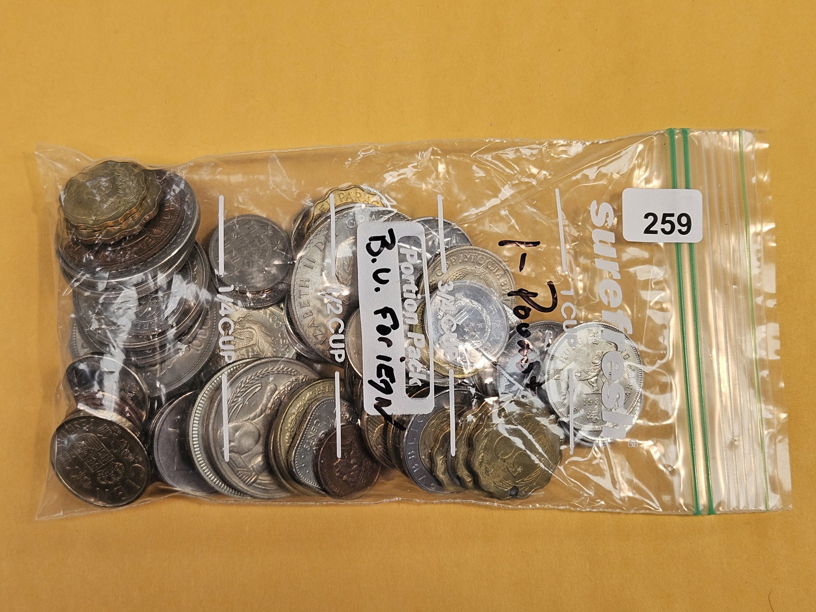 ONE POUND of mixed World Coins: All Brilliant Uncirculated. From Dealer, unchecked by us