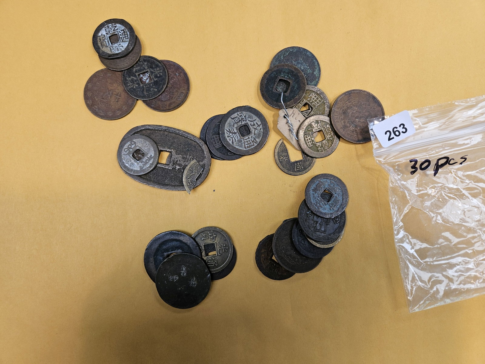 Thirty pieces of Chinese Cash coins: Nice mix