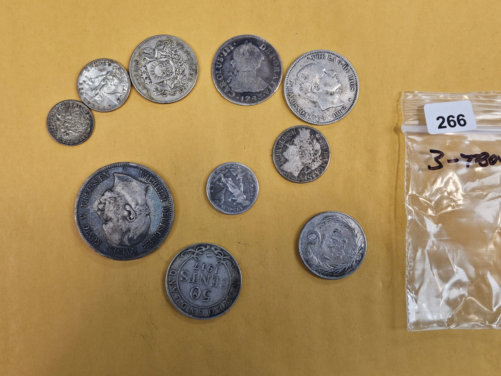 Lil Bag of mixed, Silver World coins (1 of 2)