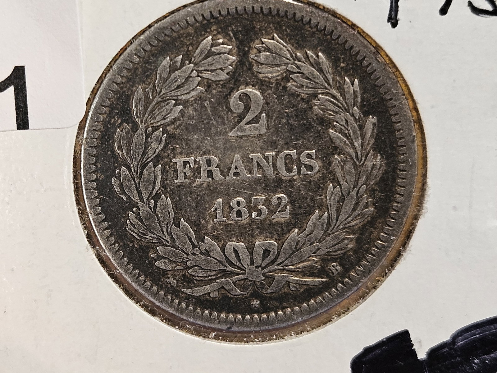 1832 France silver 2 francs - 3