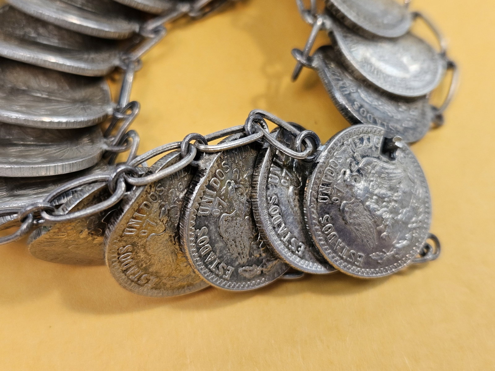 Silver, World coin, Jewelry bracelet - 2