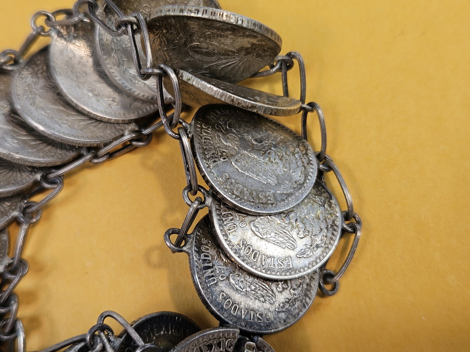 Silver, World coin, Jewelry bracelet - 3