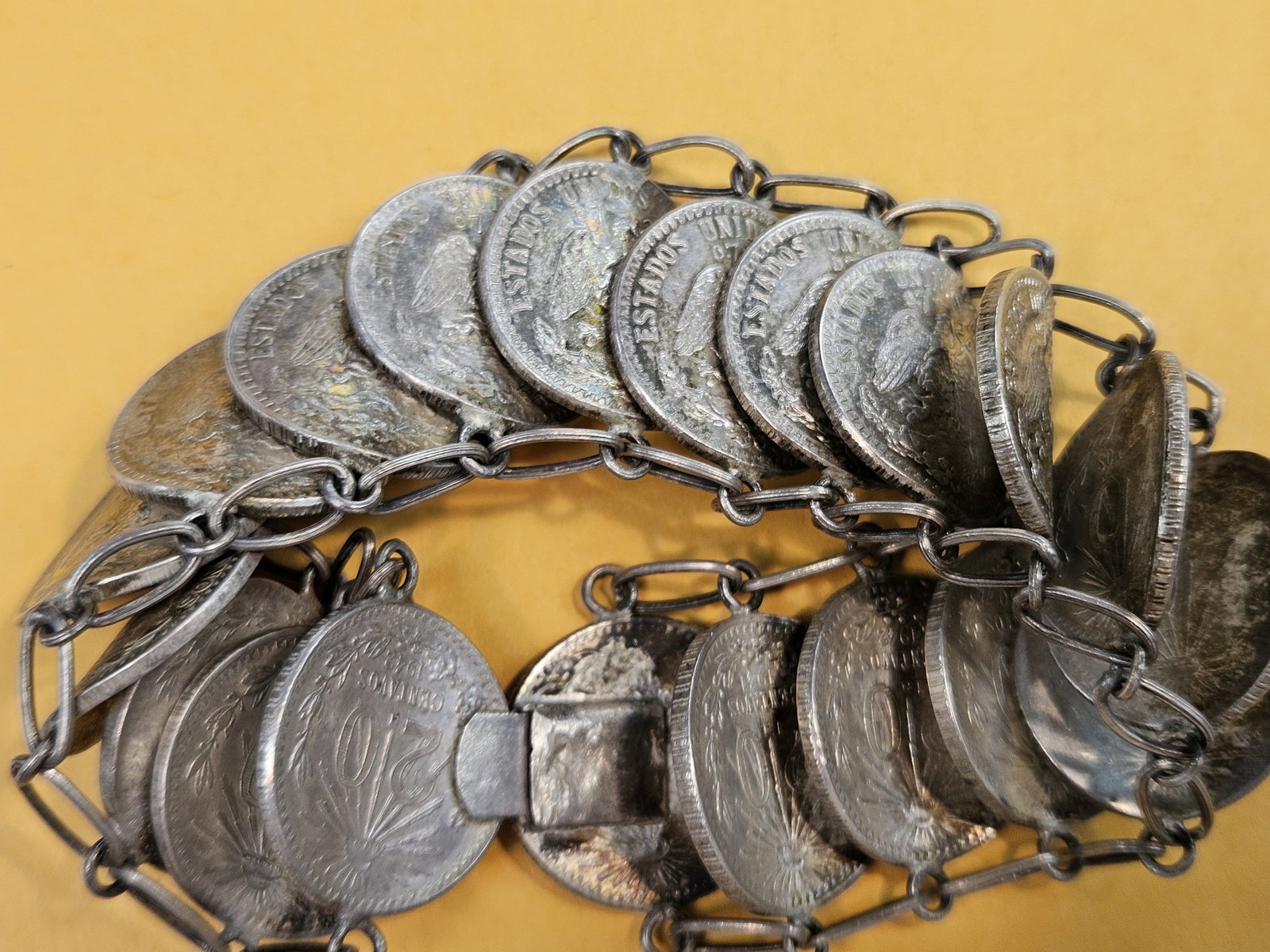 Silver, World coin, Jewelry bracelet - 6