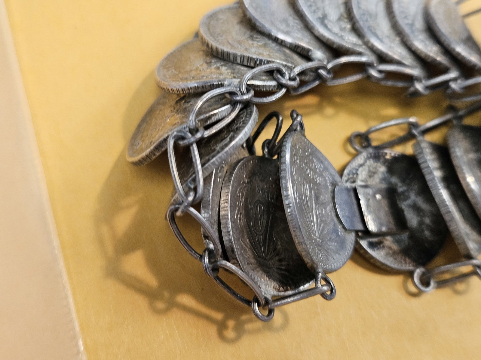 Silver, World coin, Jewelry bracelet - 7