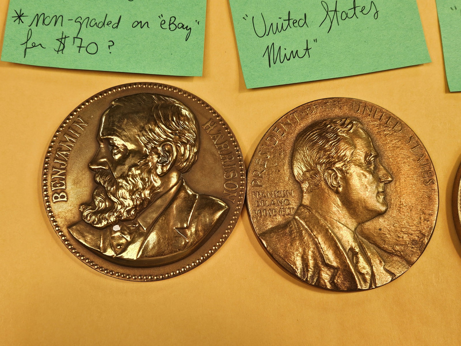 Four large Bronze US Mint Medals - 2