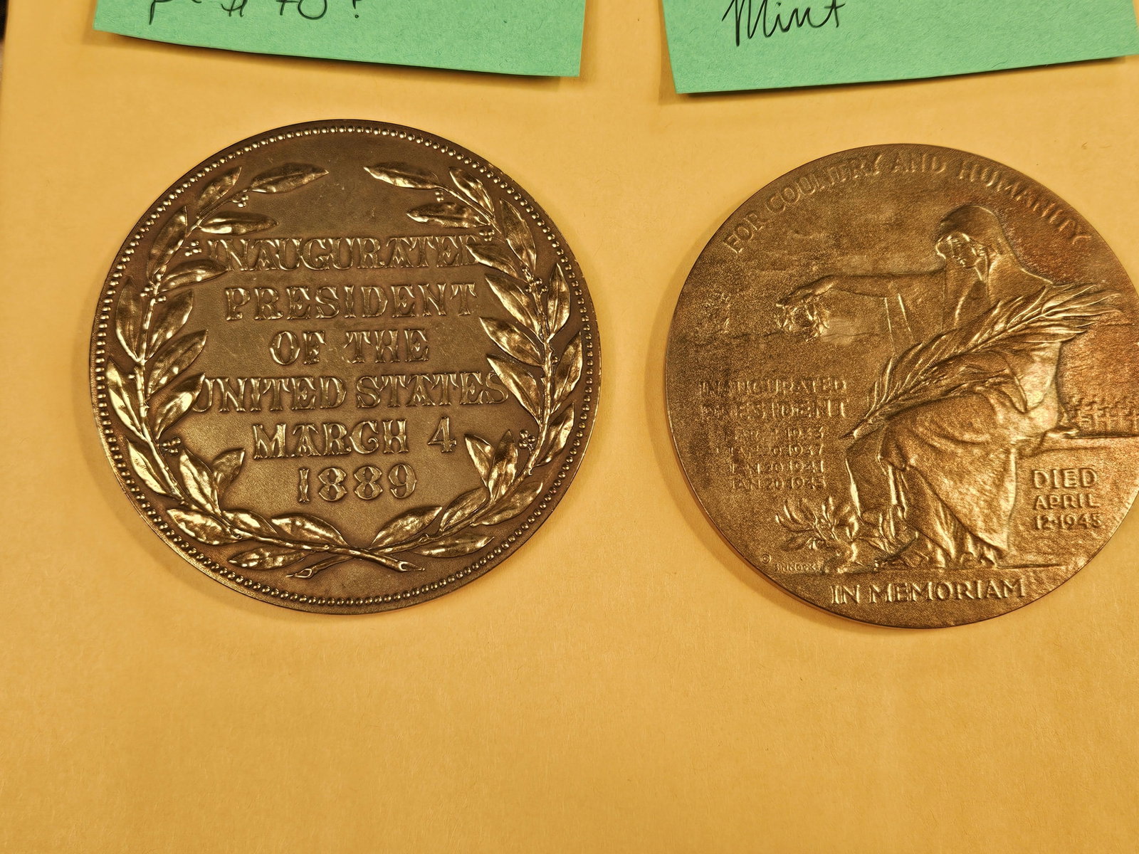 Four large Bronze US Mint Medals - 4
