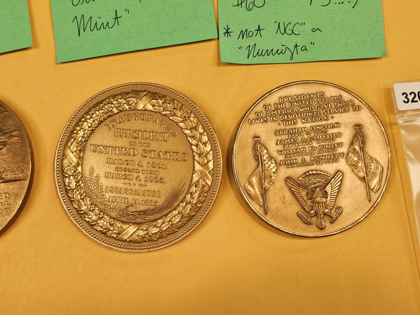 Four large Bronze US Mint Medals - 5