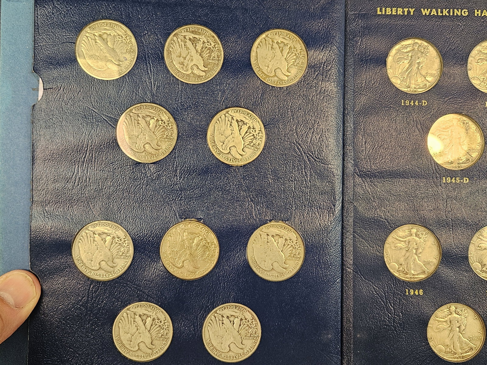 COMPLETE! 1941 - 1947 Walking Liberty silver Half Dollar Collection - 3
