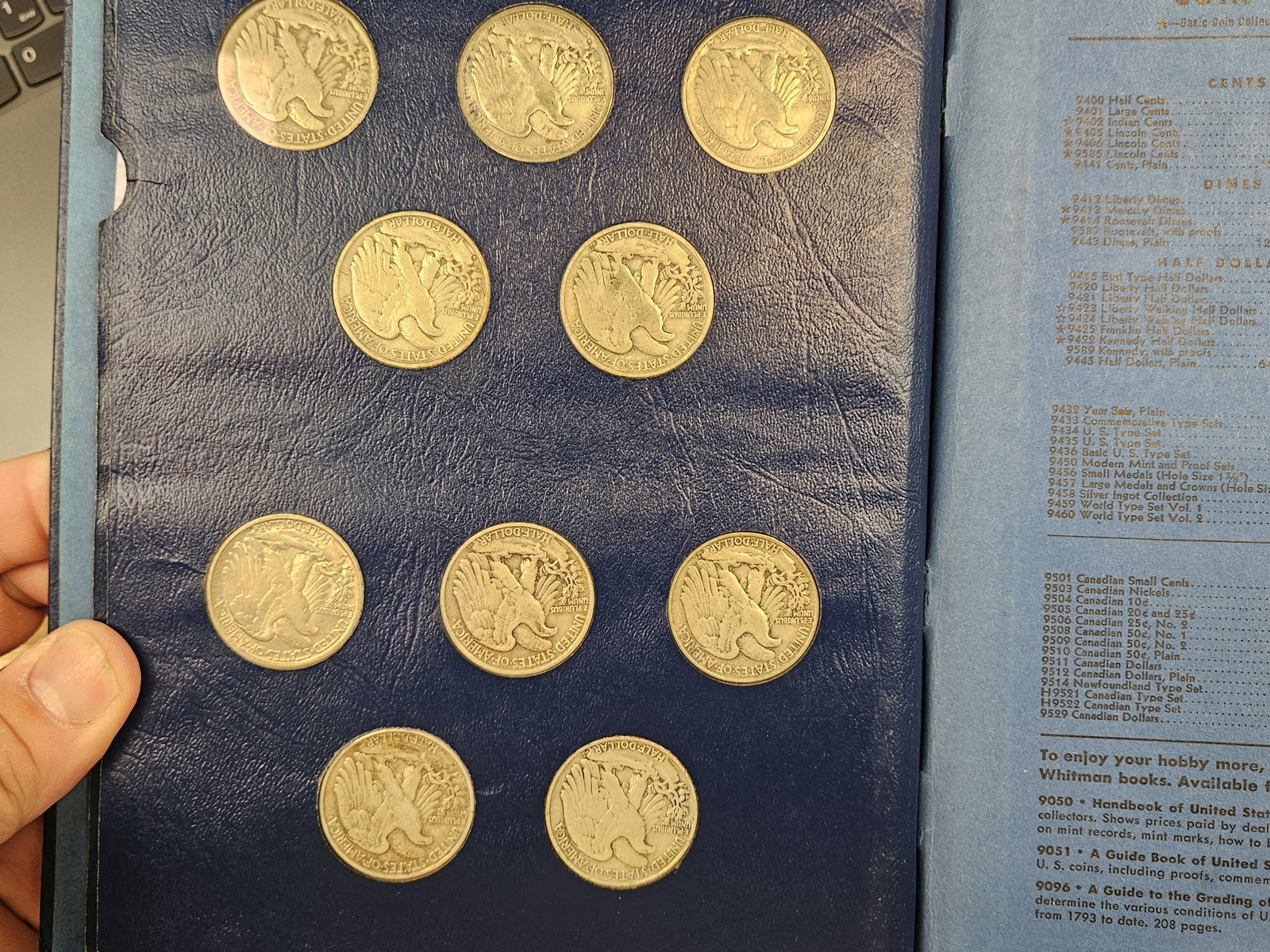 COMPLETE! 1941 - 1947 Walking Liberty silver Half Dollar Collection - 5