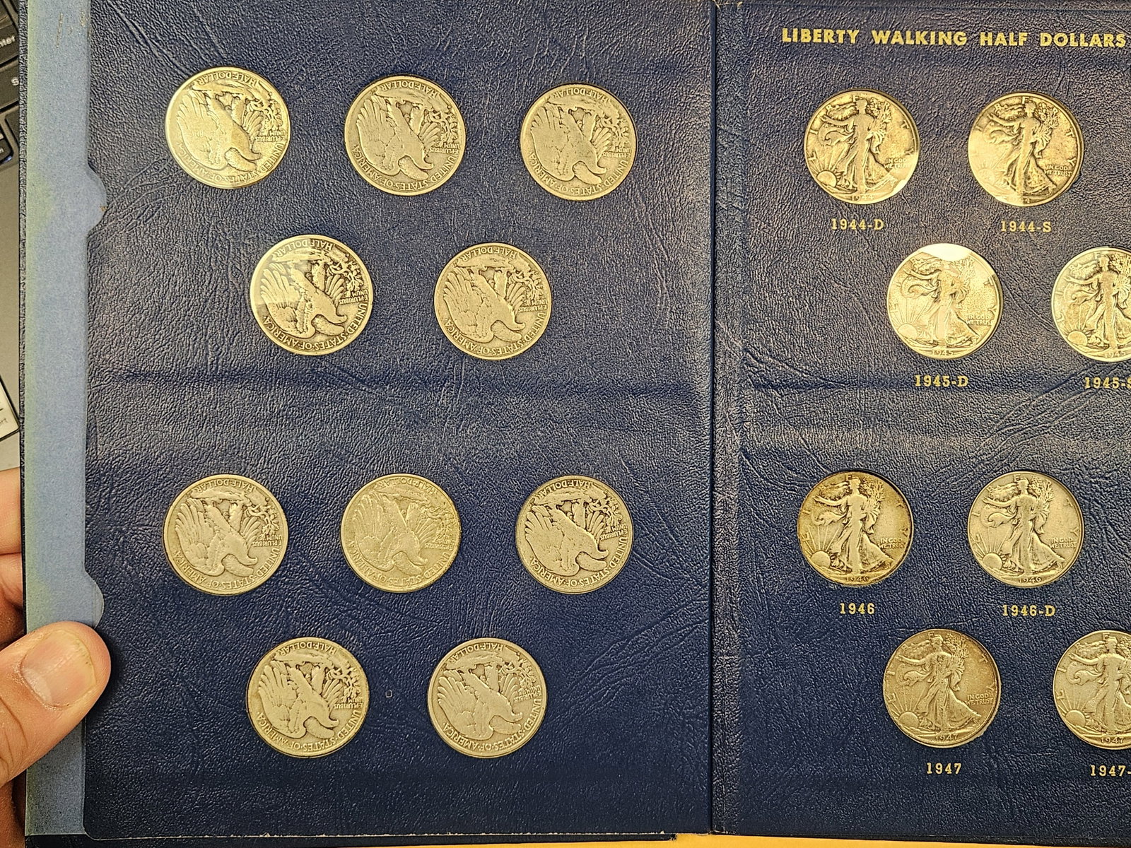 COMPLETE! 1940 - 1947 Walking Liberty silver Half Dollar Collection - 3